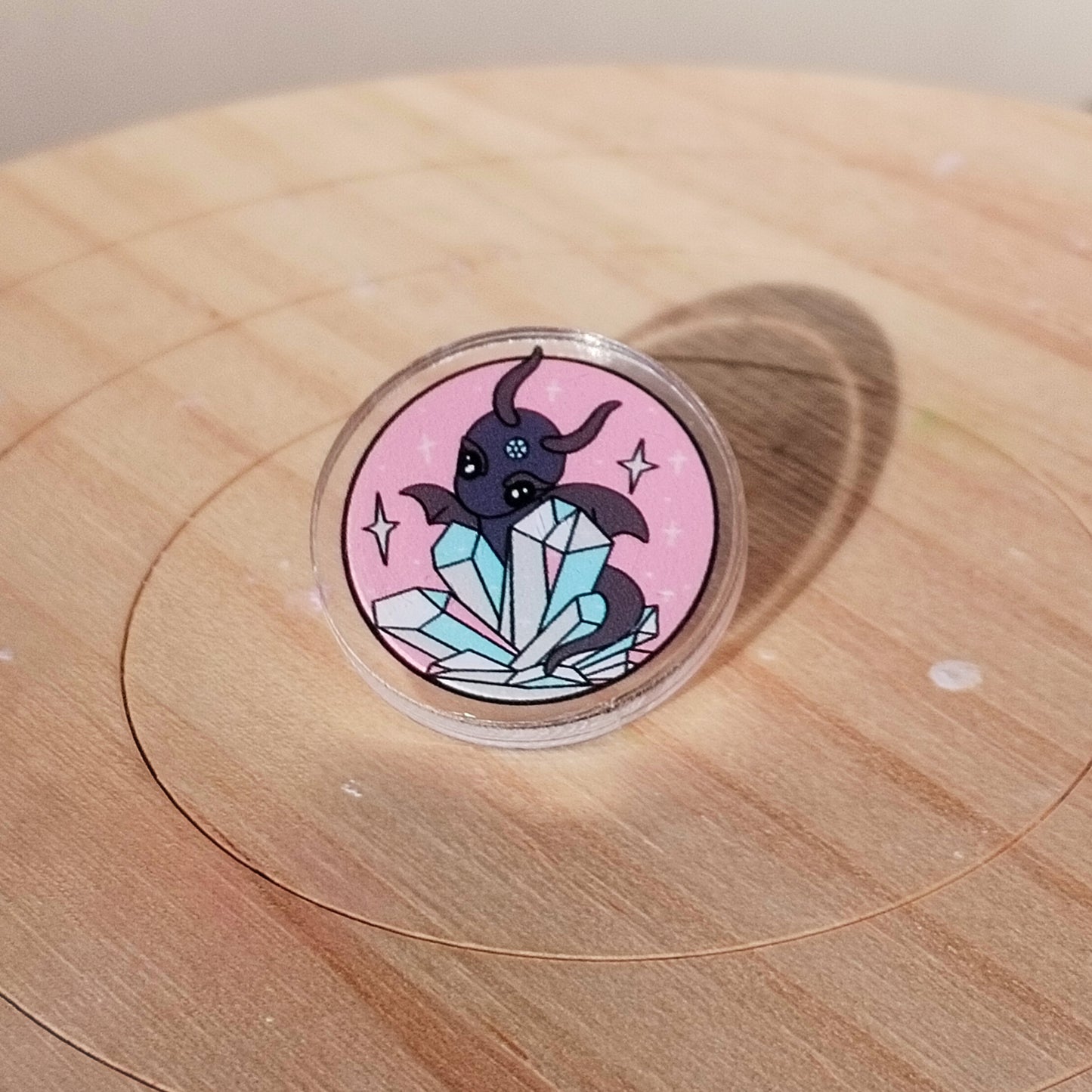 Crystal Dragon Pin/Badge