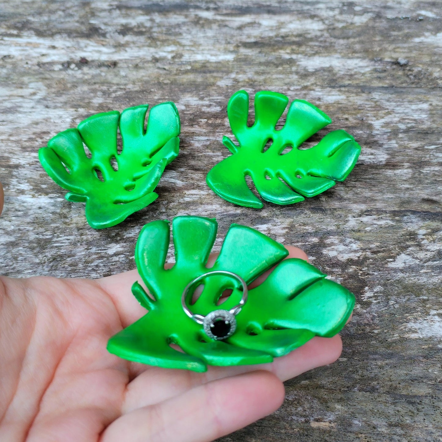 Monstera Plant Leaf Trinket Dish / Jewellery Holder