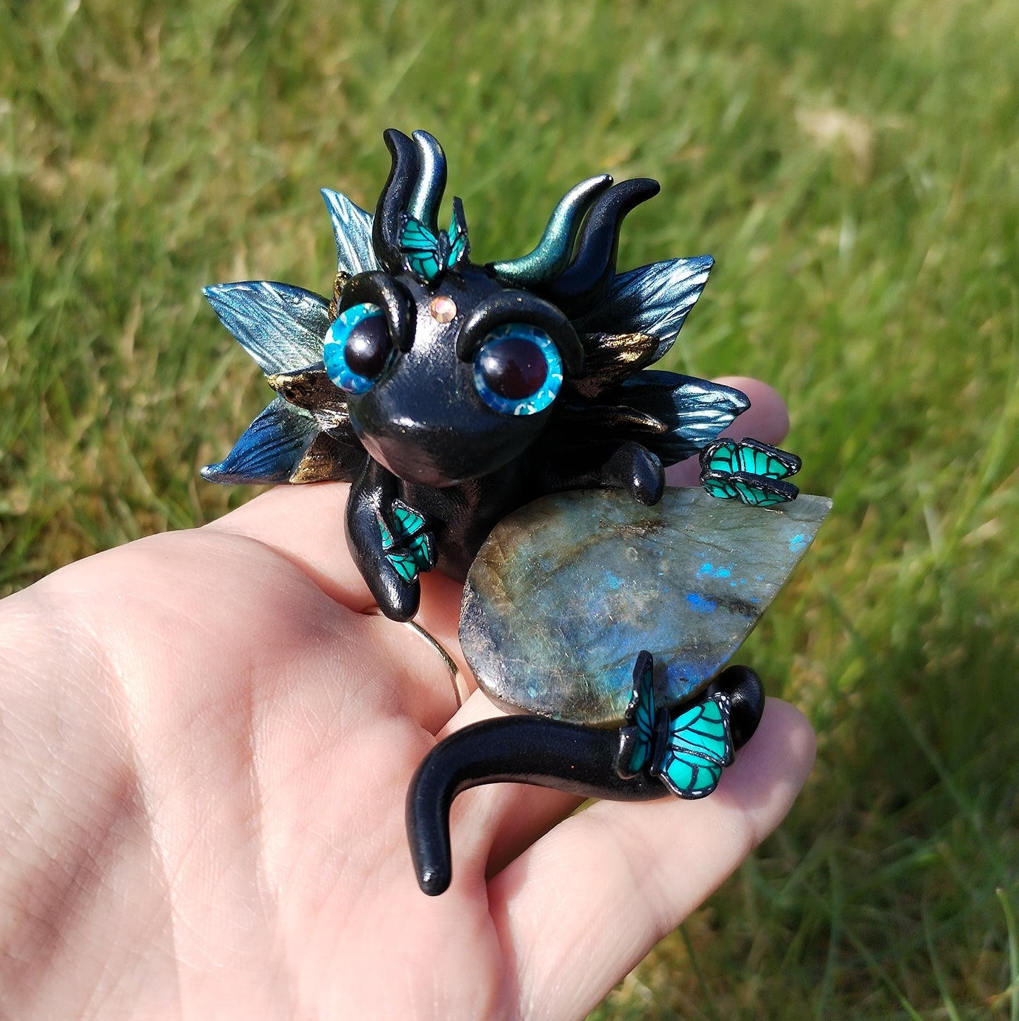 Butterfly Labradorite Crystal Dragon
