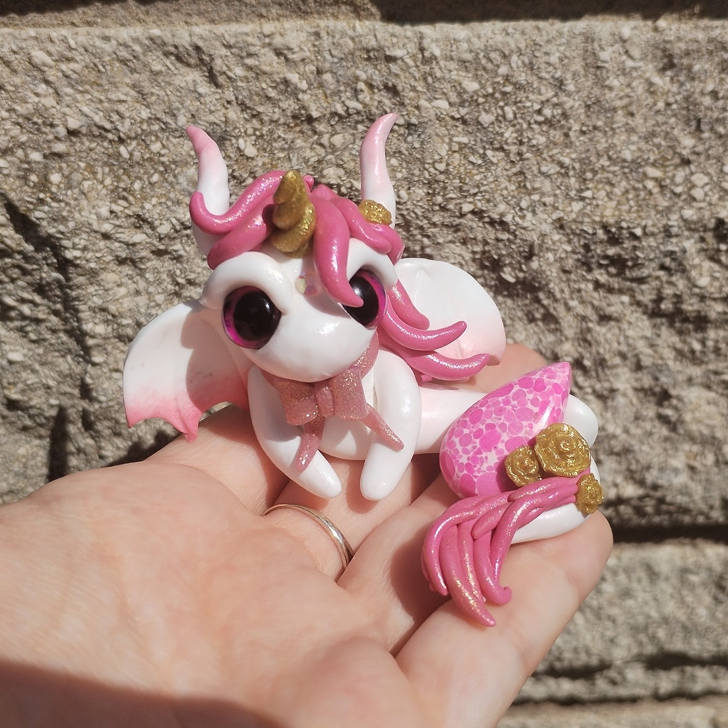 Pink Mohave Turquoise Unicorn Crystal Dragon