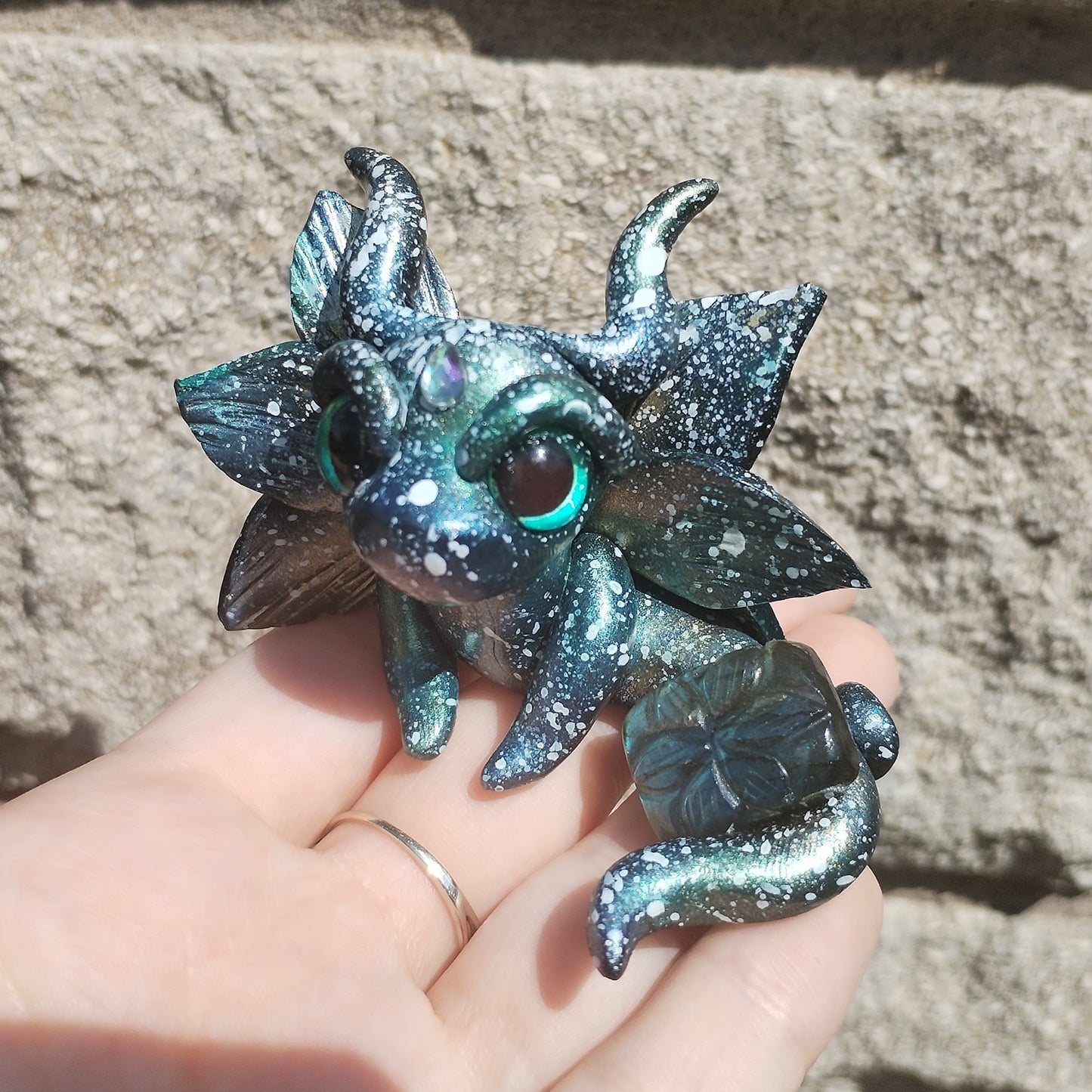 Labradorite Crystal Dragon