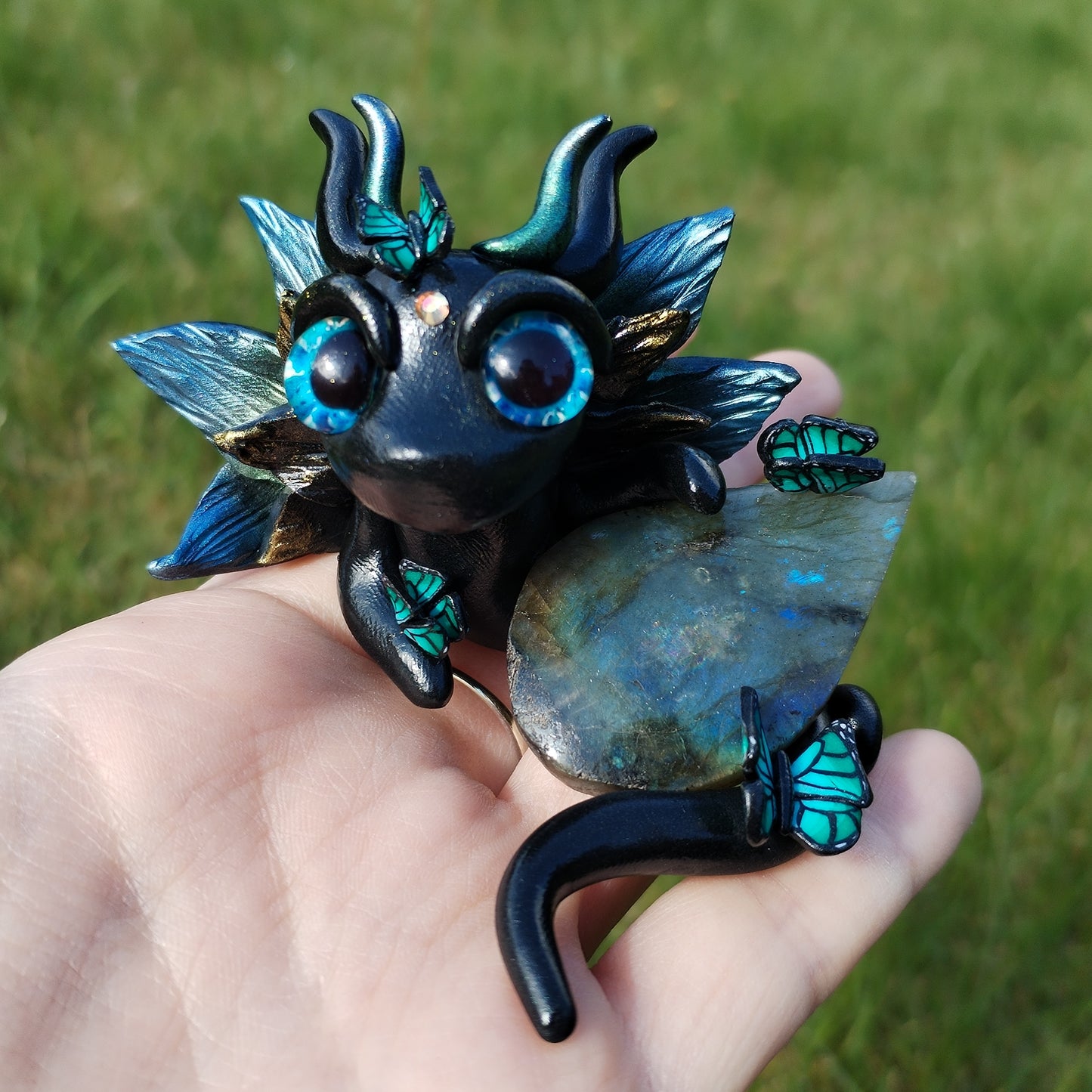 Butterfly Labradorite Crystal Dragon