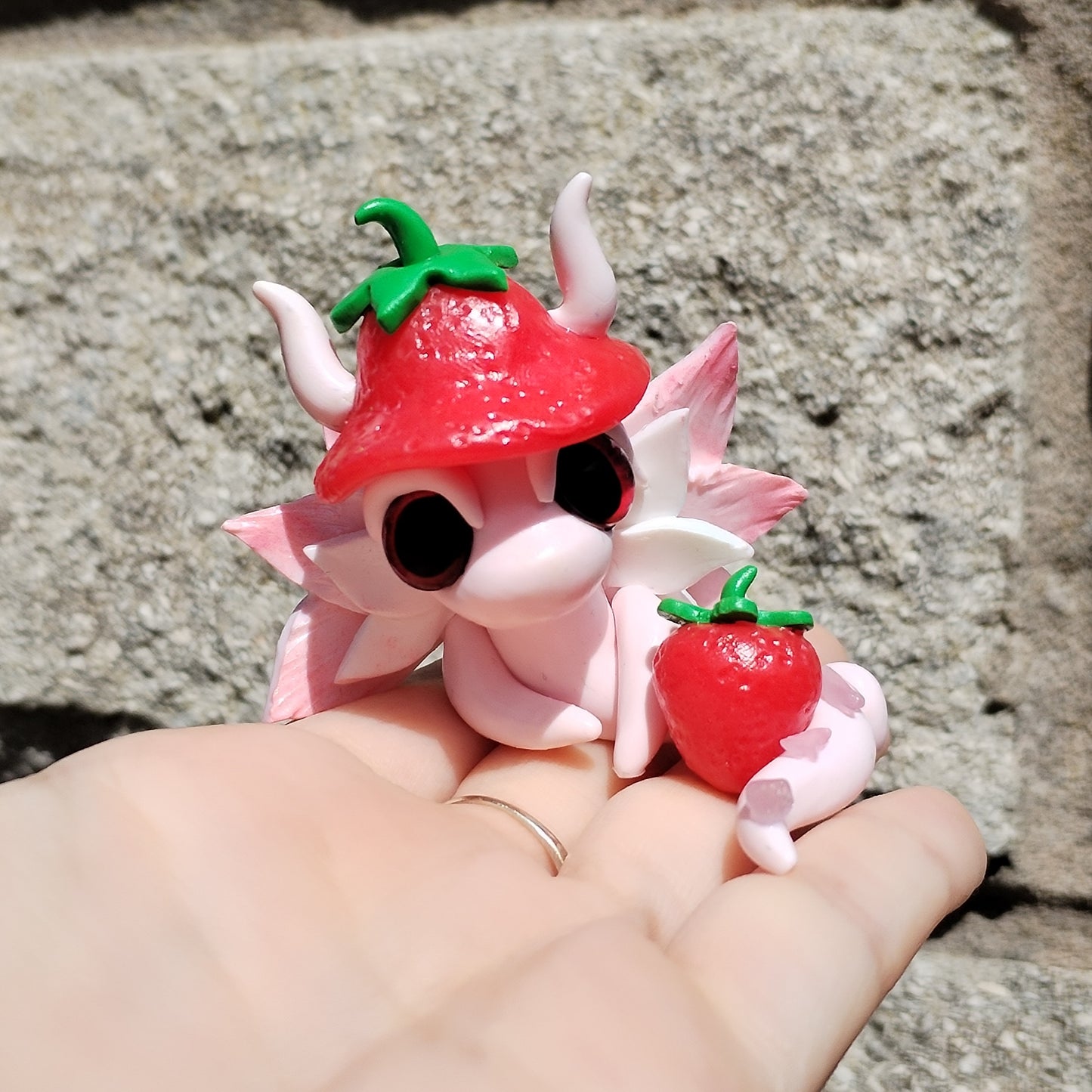 Rose Quartz Crystal Dragon