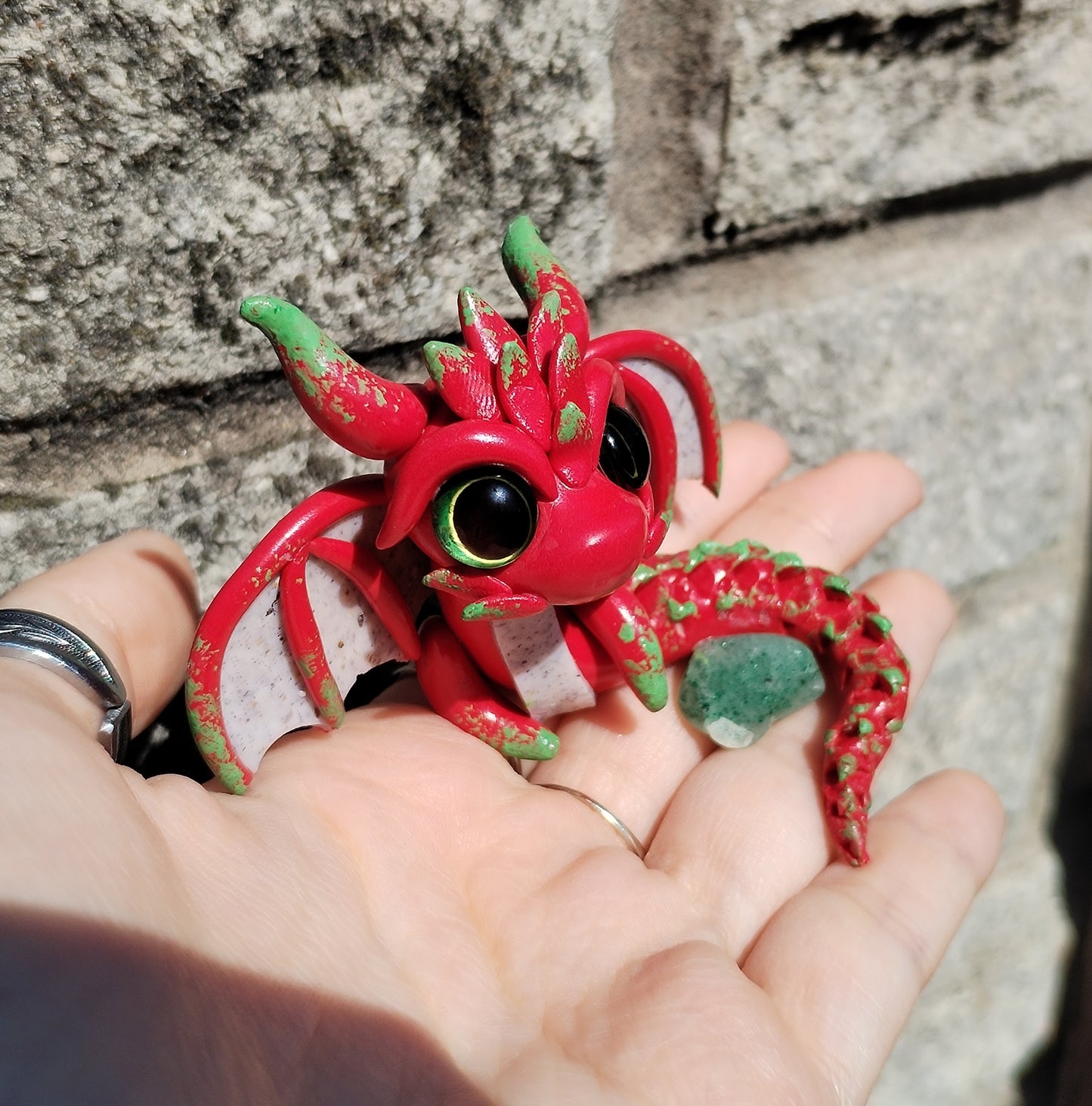 Dragonfruit Adventurine Crystal Dragon