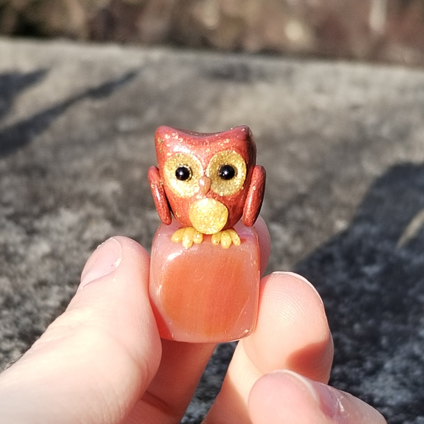 Carnelian Crystal Owl