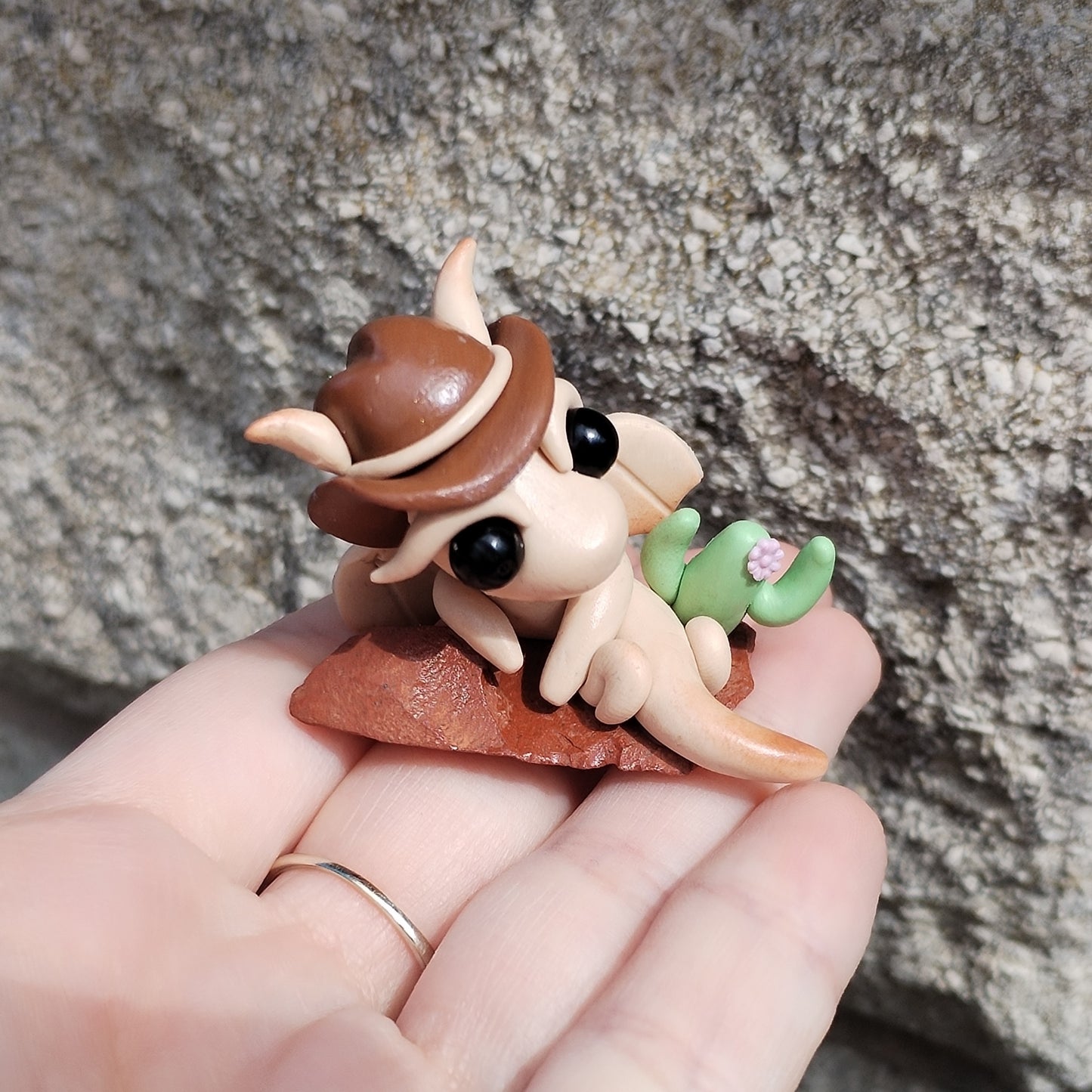 Red Jasper Cowboy Crystal Dragon
