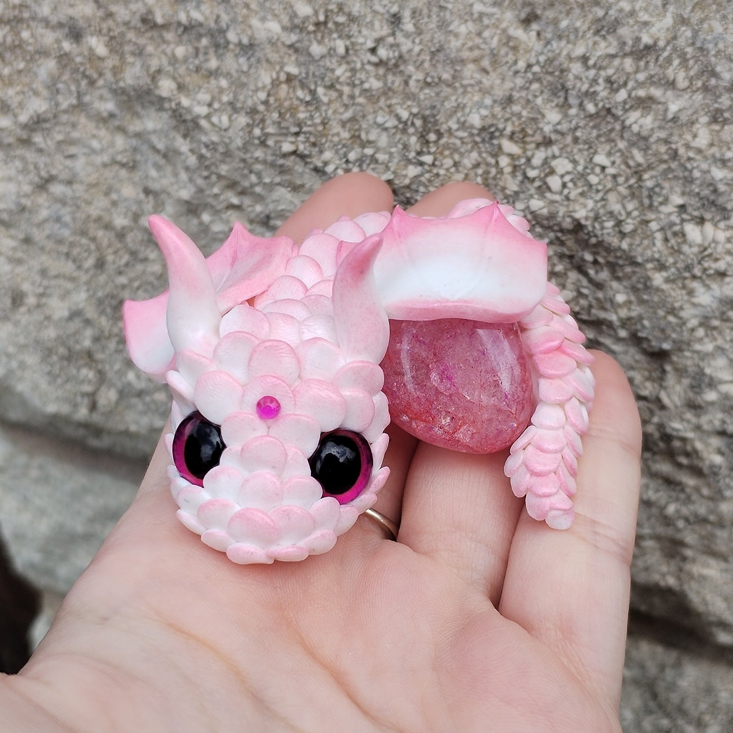 Crackle Quartz Crystal Dragon