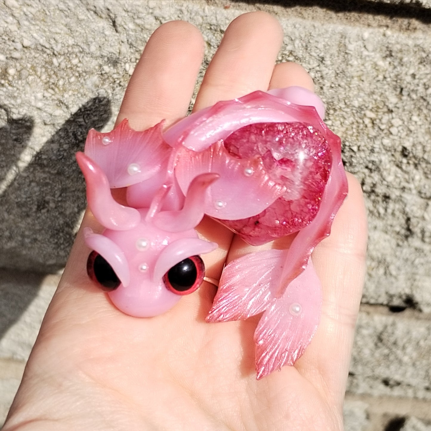 Crackle Quartz Water Crystal Dragon