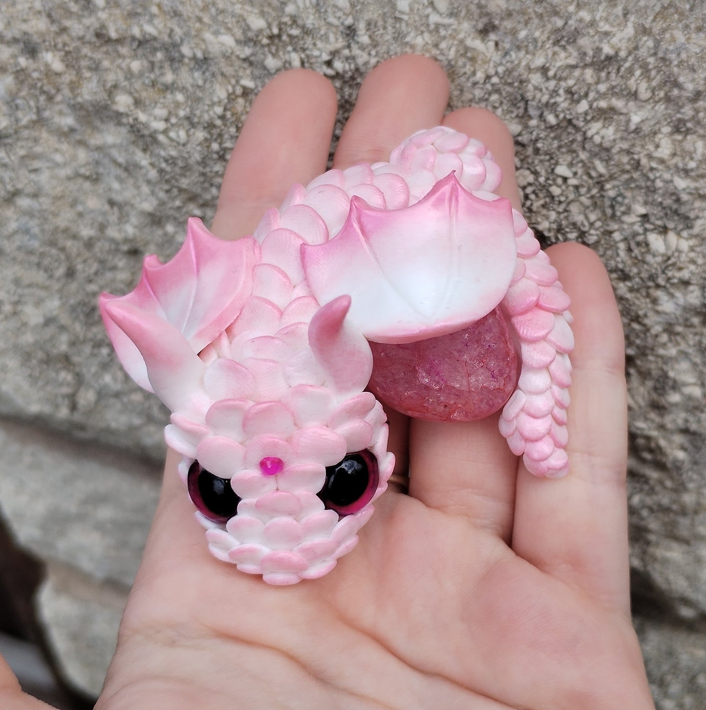 Crackle Quartz Crystal Dragon