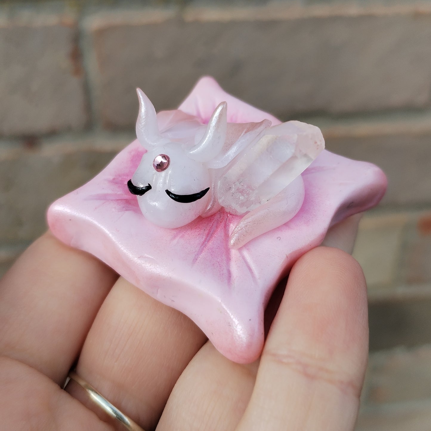 Sleeping Quartz Crystal Dragon