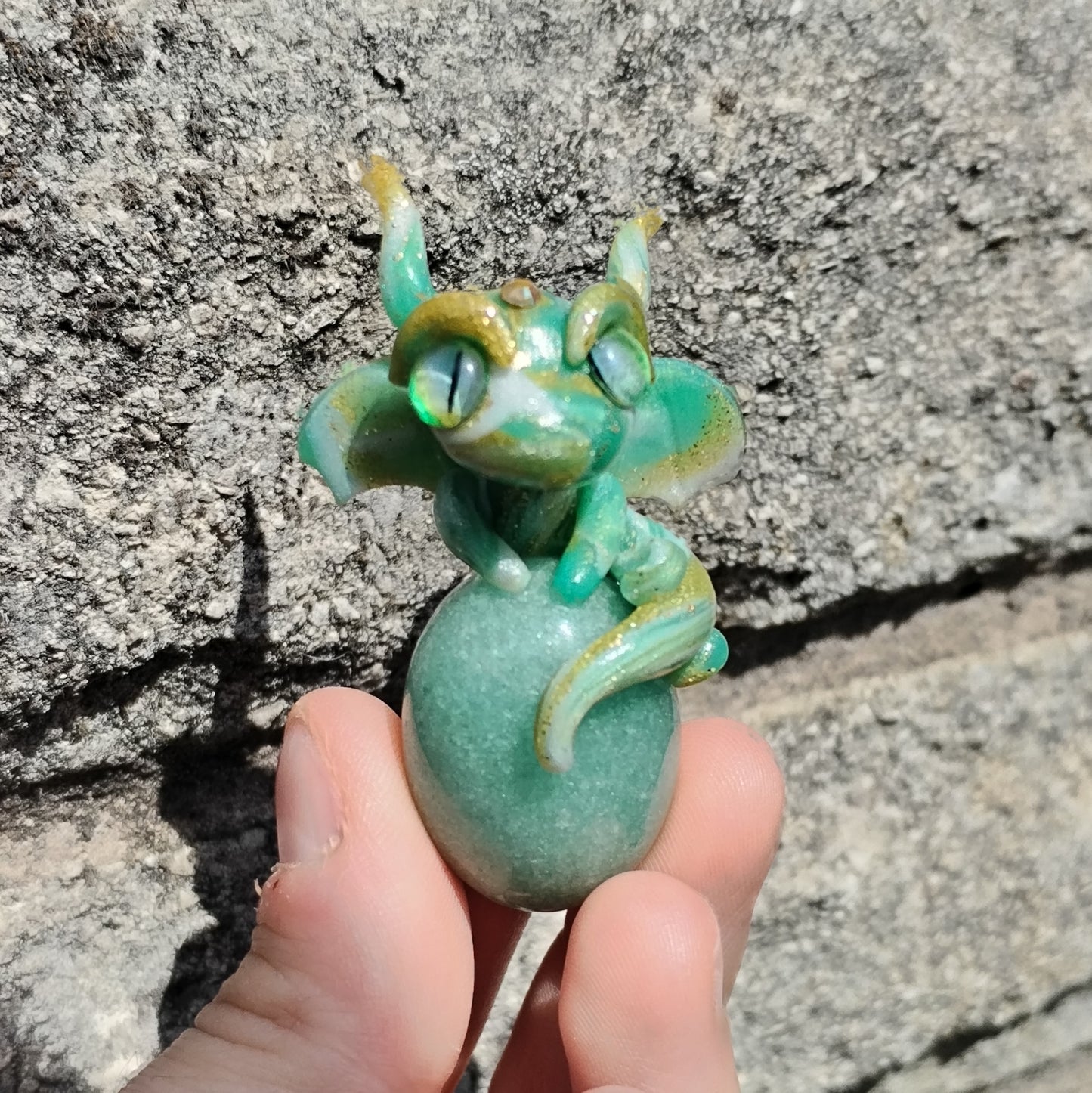 Adventurine Egg Crystal Dragon