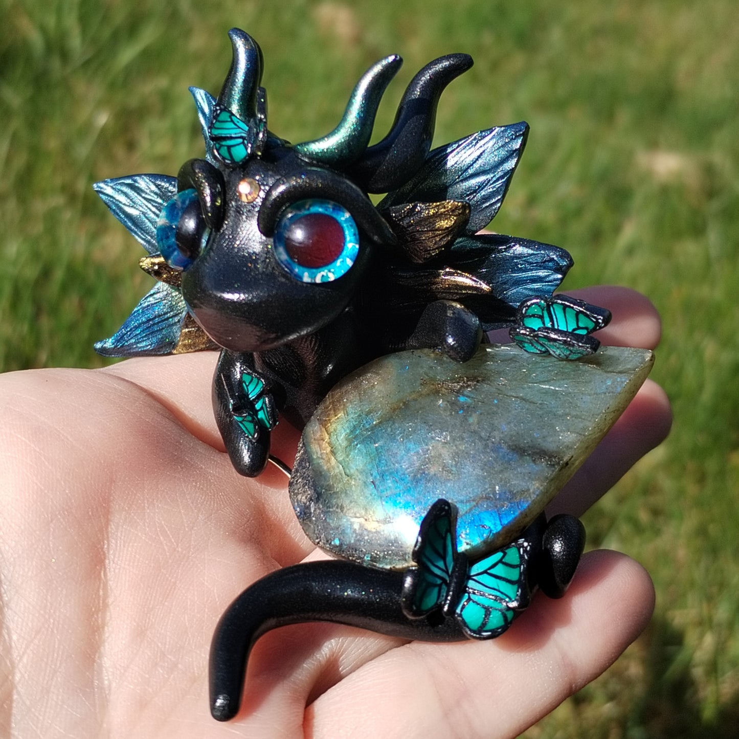 Butterfly Labradorite Crystal Dragon