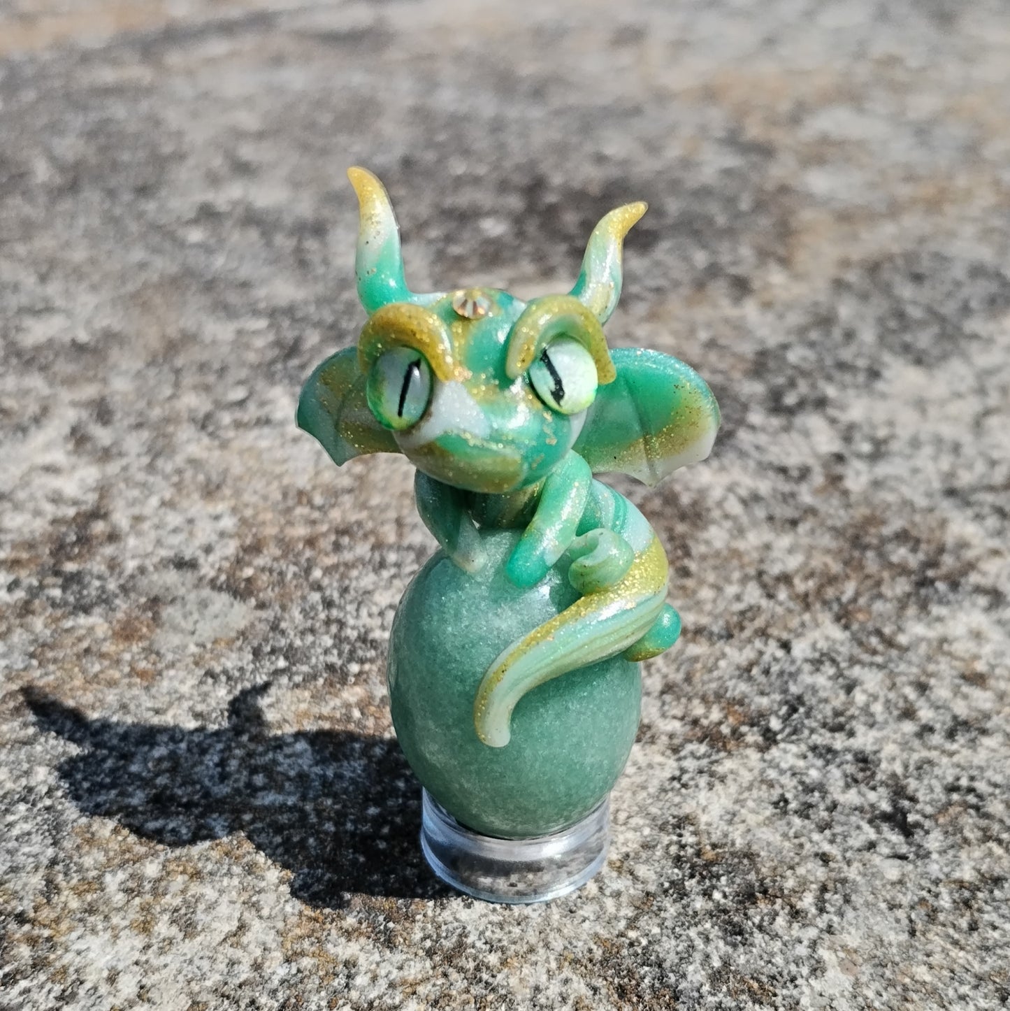 Adventurine Egg Crystal Dragon