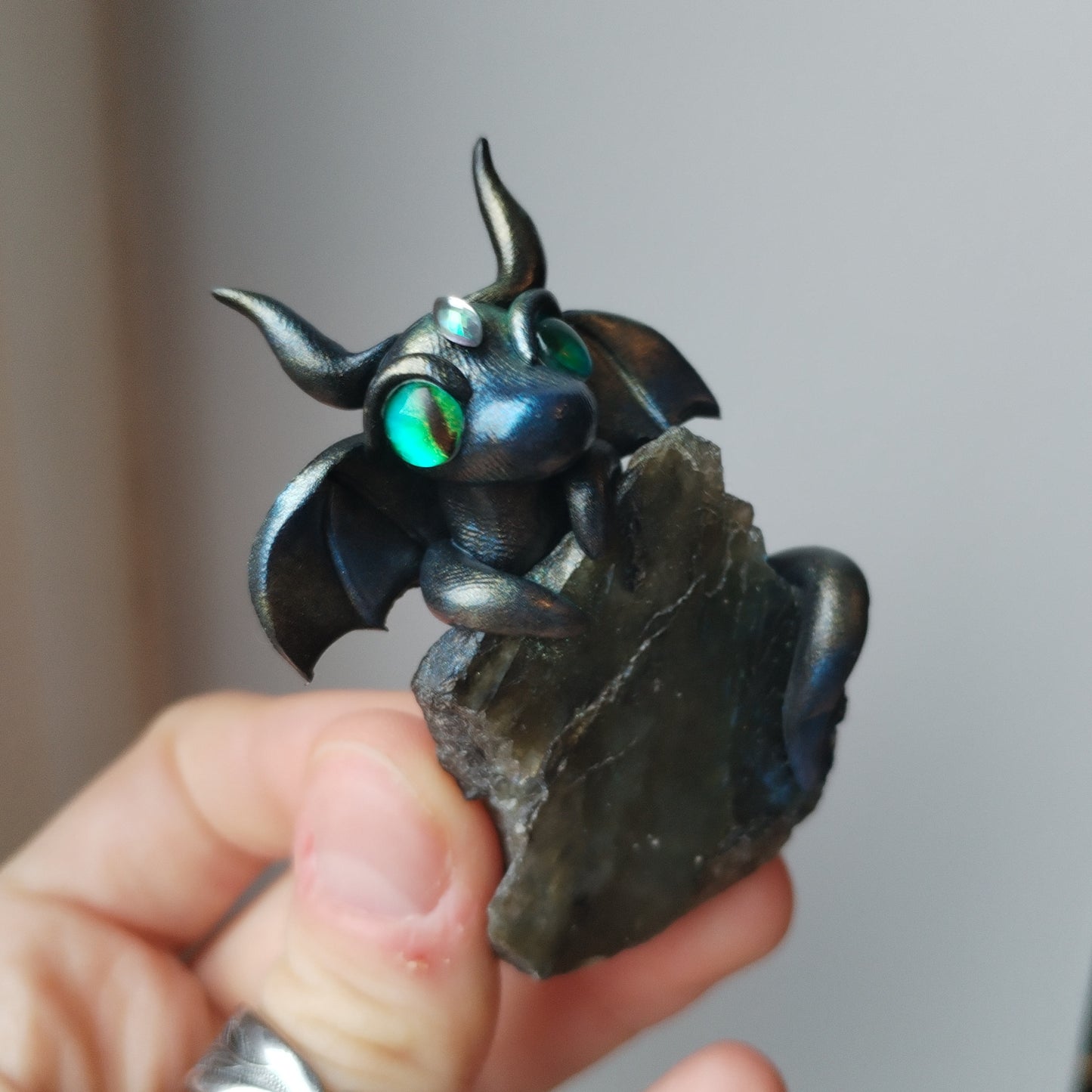 Labradorite Crystal Dragon