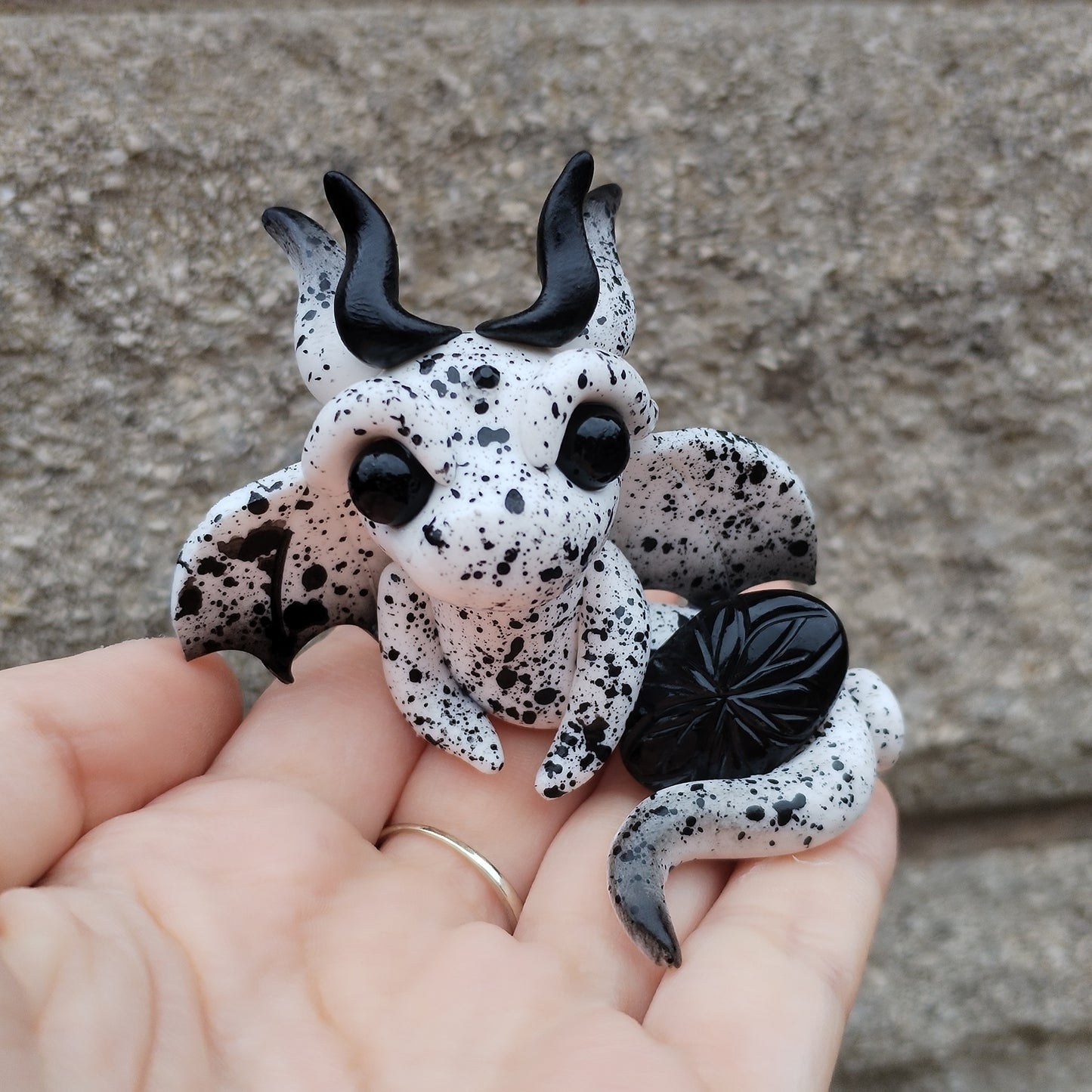 Black Onyx Crystal Dragon