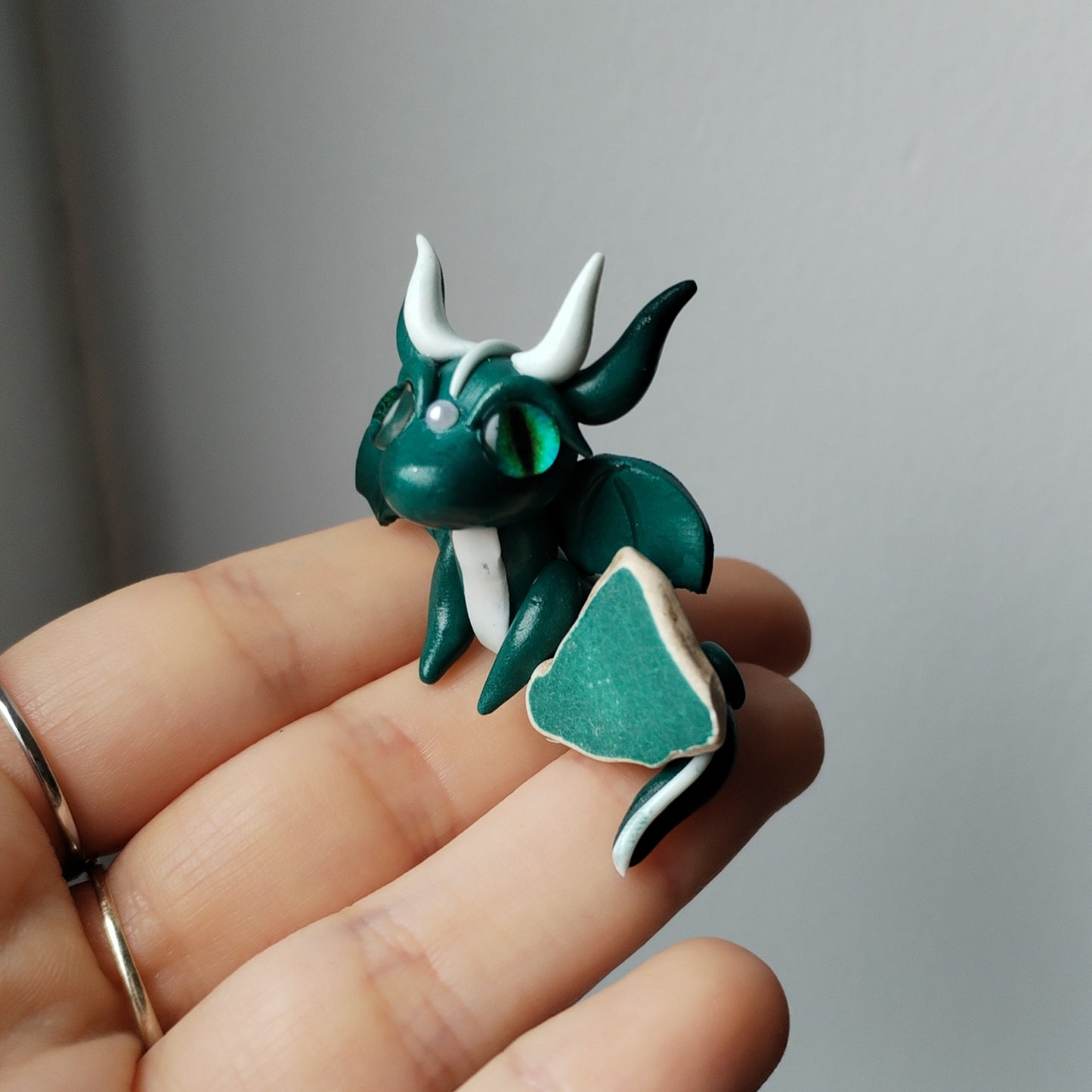 Sea Pottery Crystal Dragon