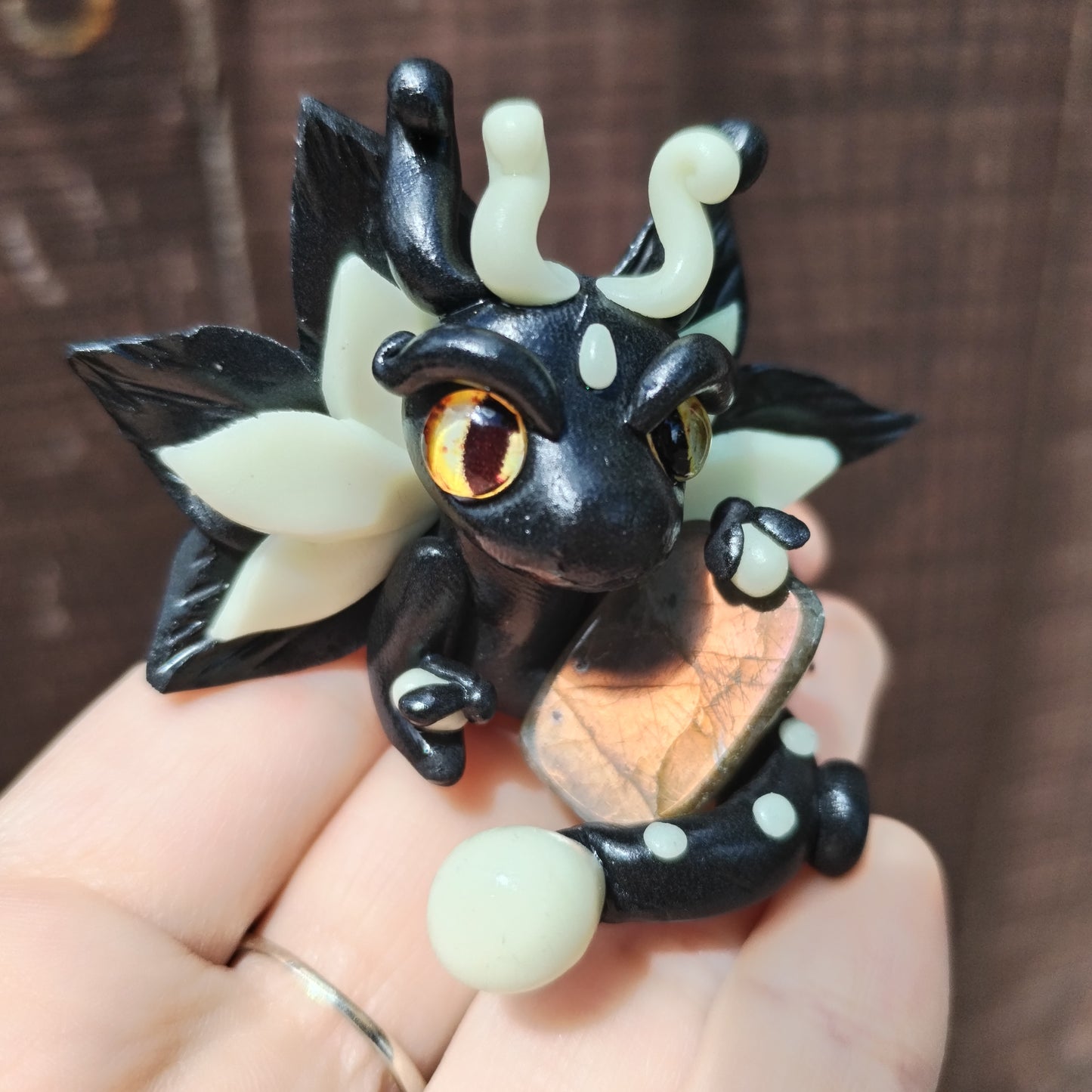 Firefly Labradorite Glow In The Dark Crystal Dragon