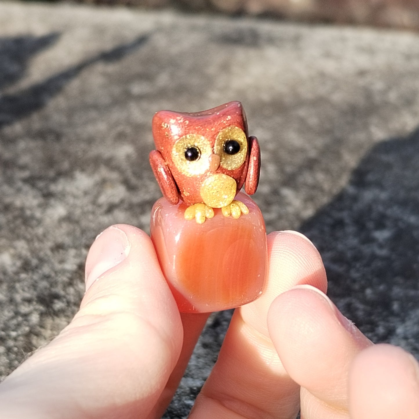 Carnelian Crystal Owl