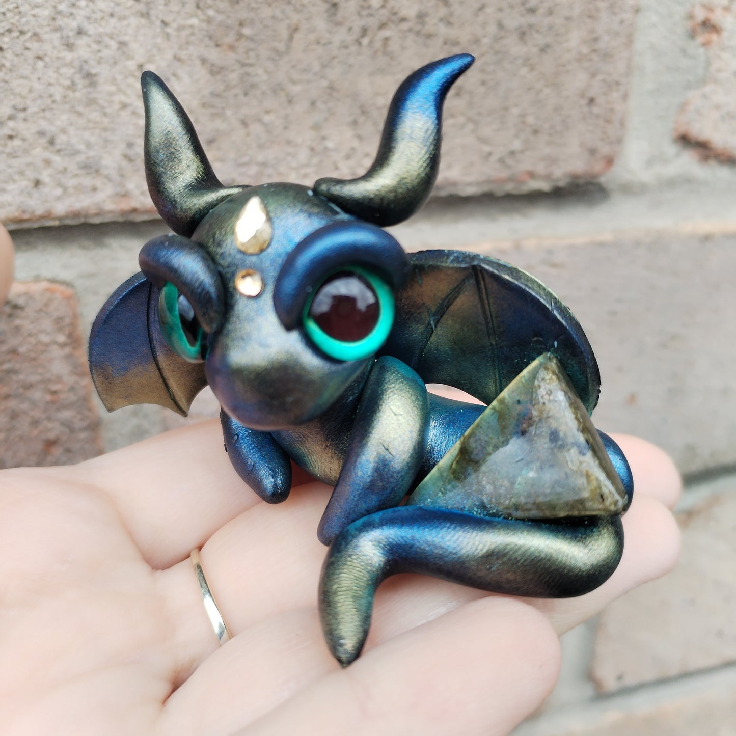 Labradorite Crystal Dragon