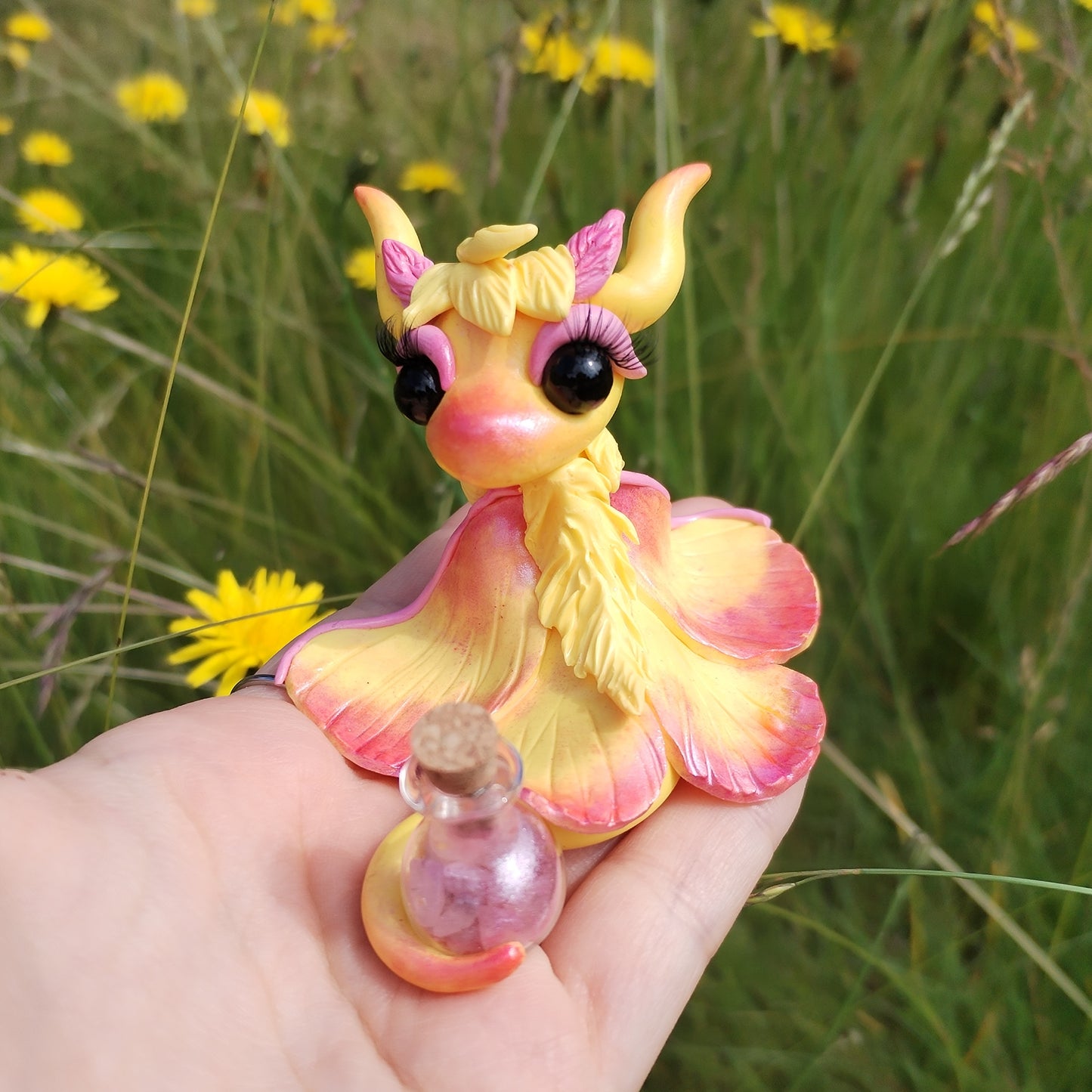 Rosey Maple Moth Crystal Dragon