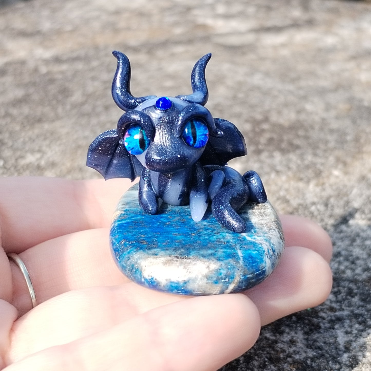 Lapis Lazuli Crystal Dragon