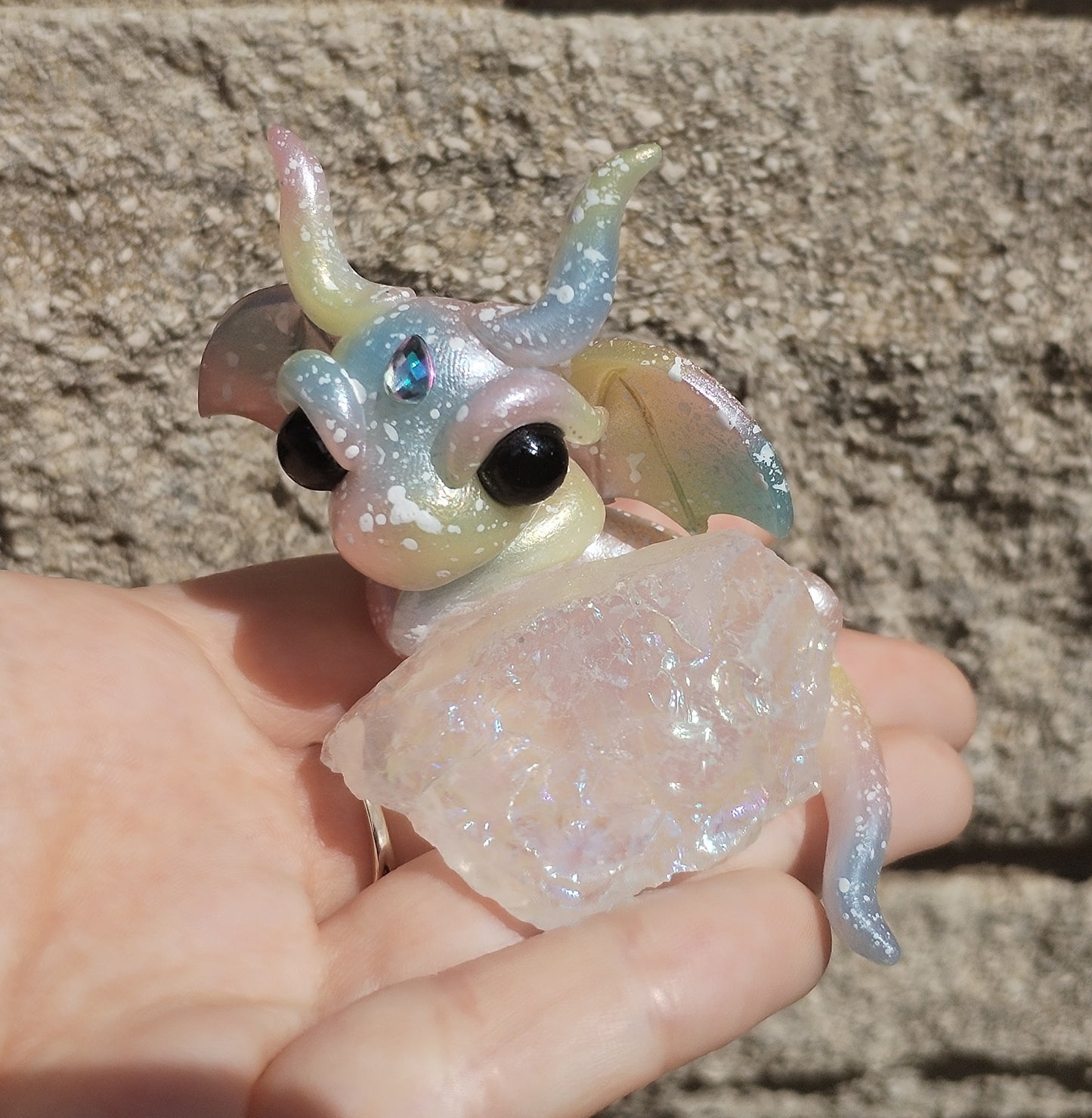 Aura Quartz Crystal Dragon
