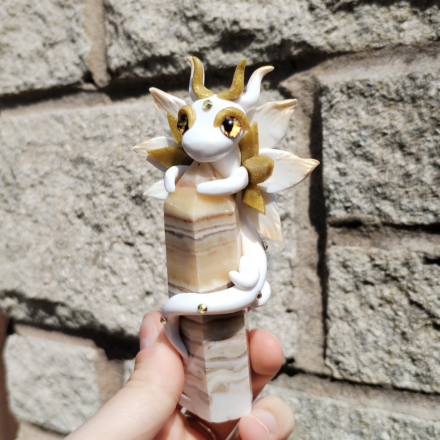 Zebra Calicite Tower Fairy Crystal Dragon