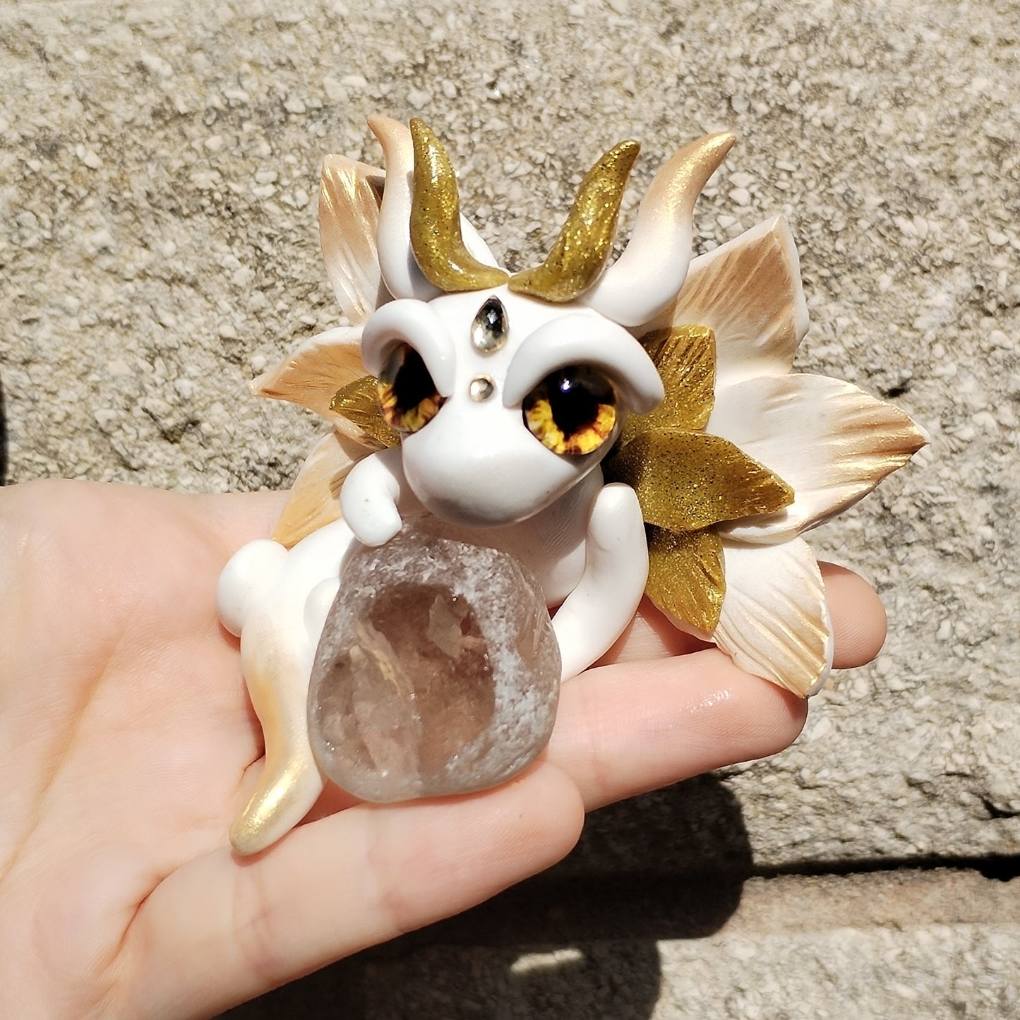Clear Quartz Fairy Crystal Dragon