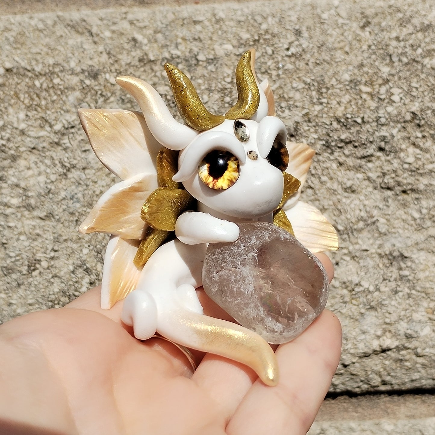 Clear Quartz Fairy Crystal Dragon