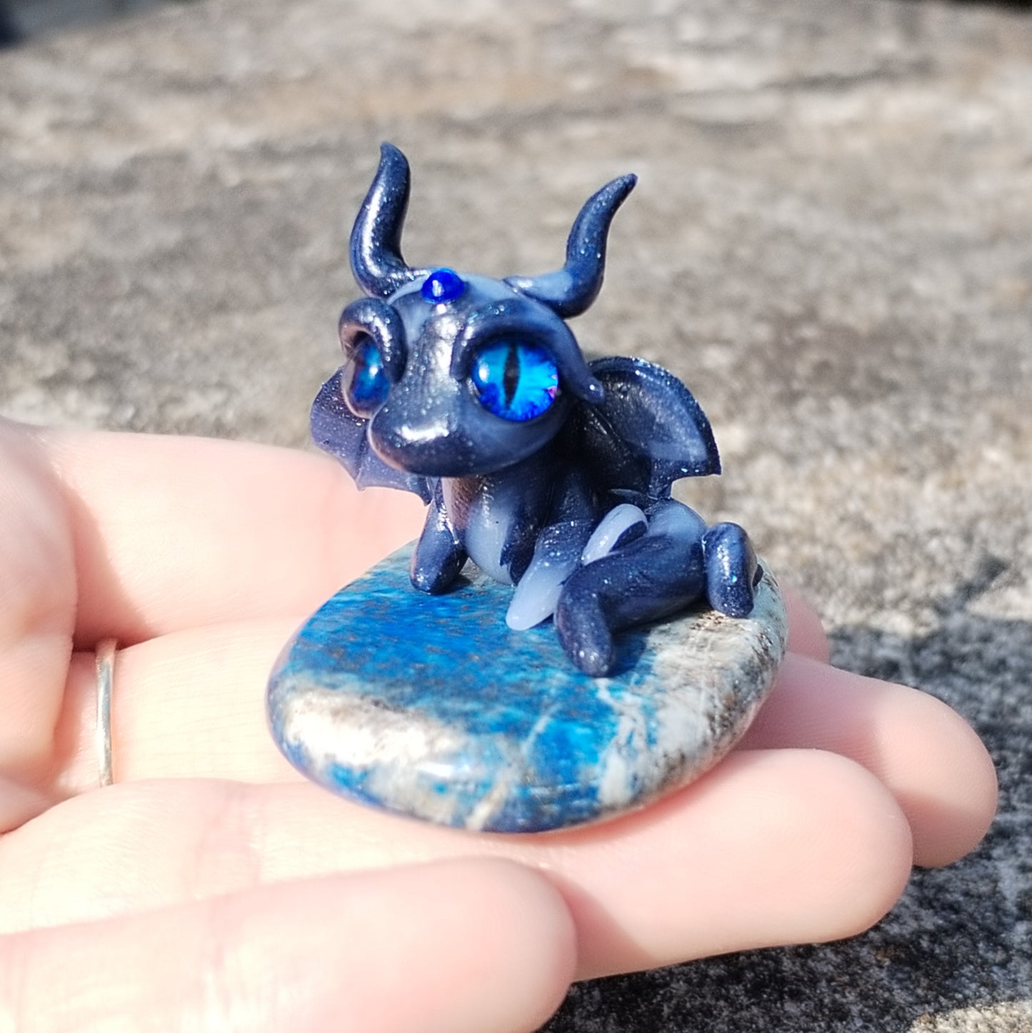 Lapis Lazuli Crystal Dragon
