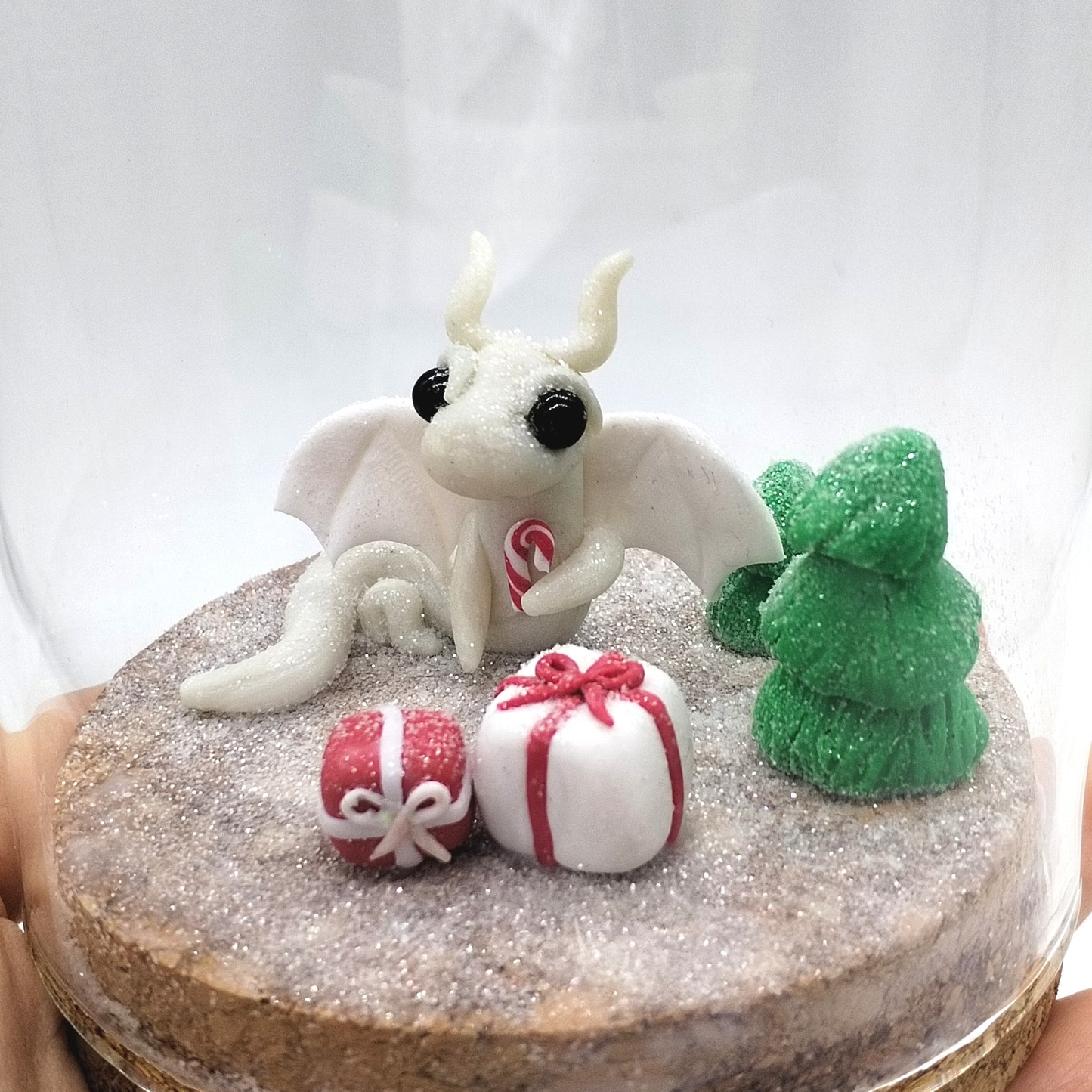 Christmas Dragon Jar Decoration