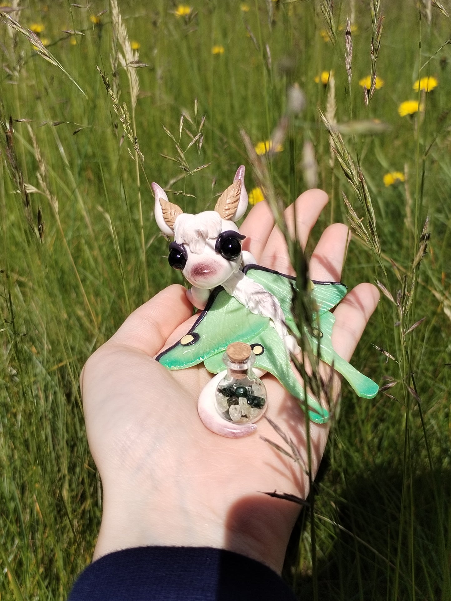 Luna Moth Crystal Dragon