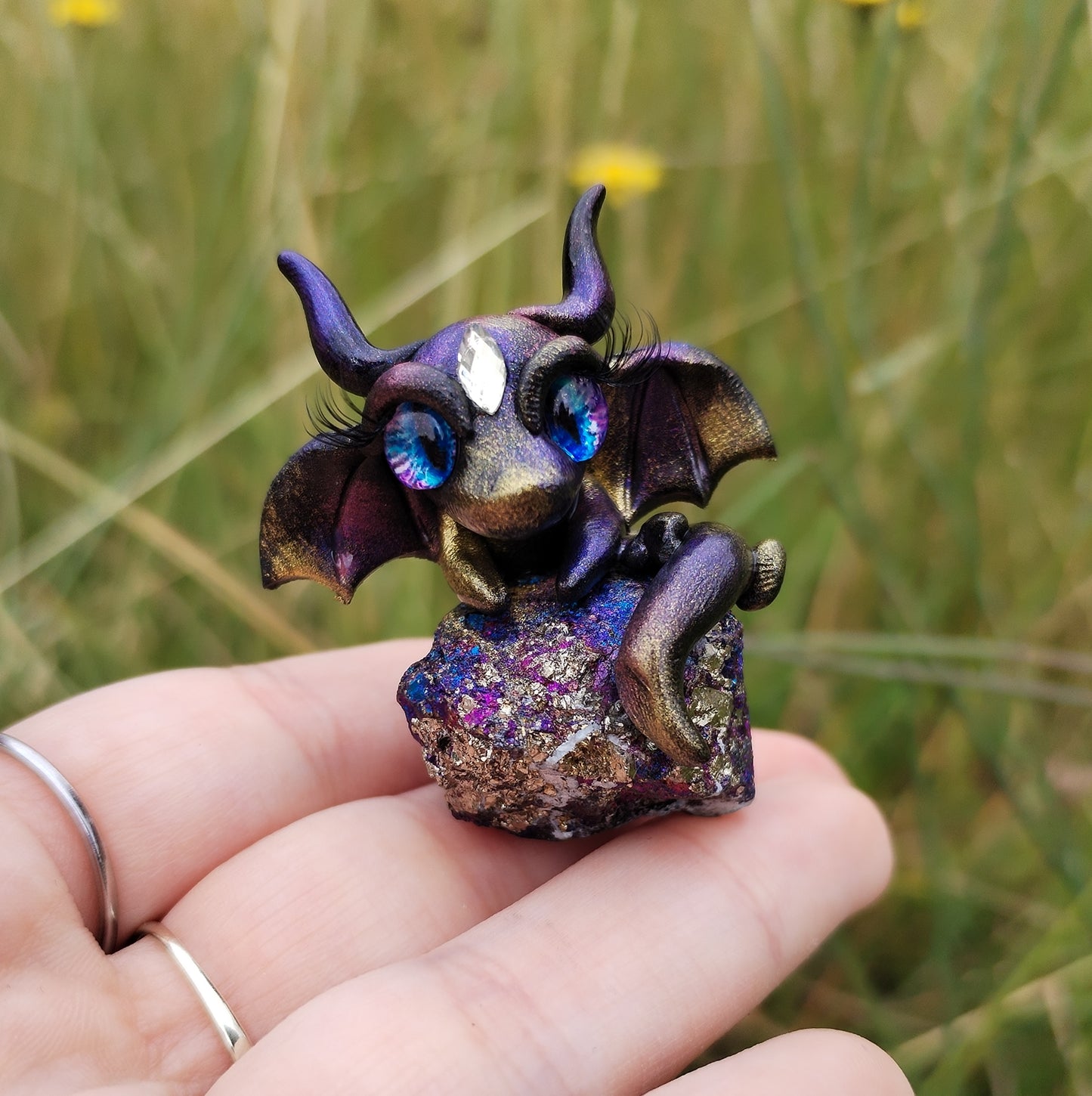 Bornite Crystal Dragon