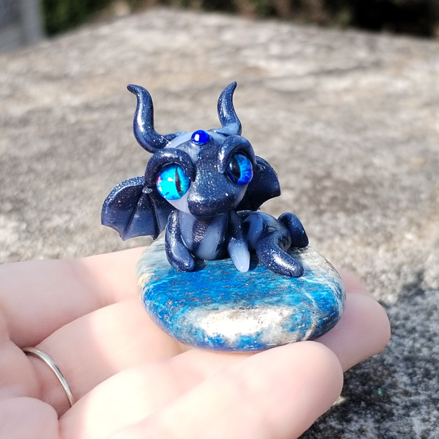 Lapis Lazuli Crystal Dragon
