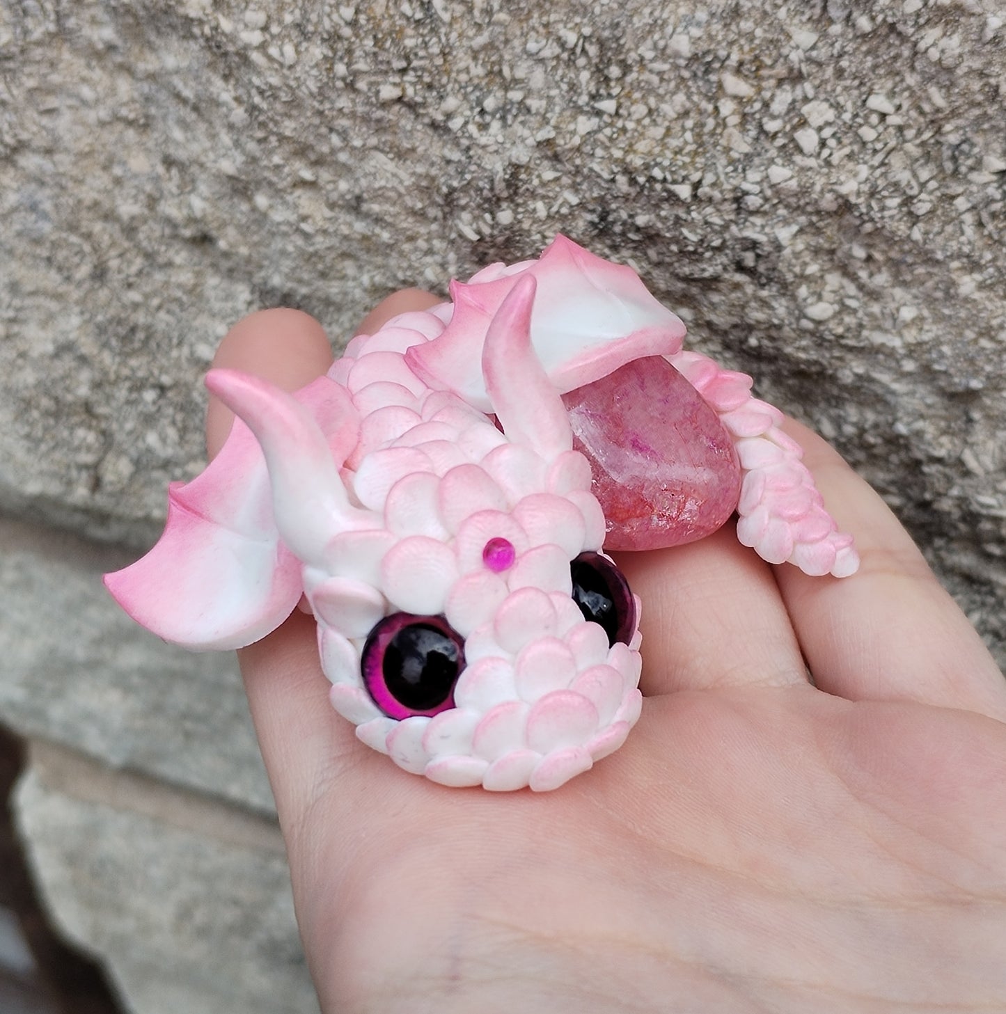 Crackle Quartz Crystal Dragon