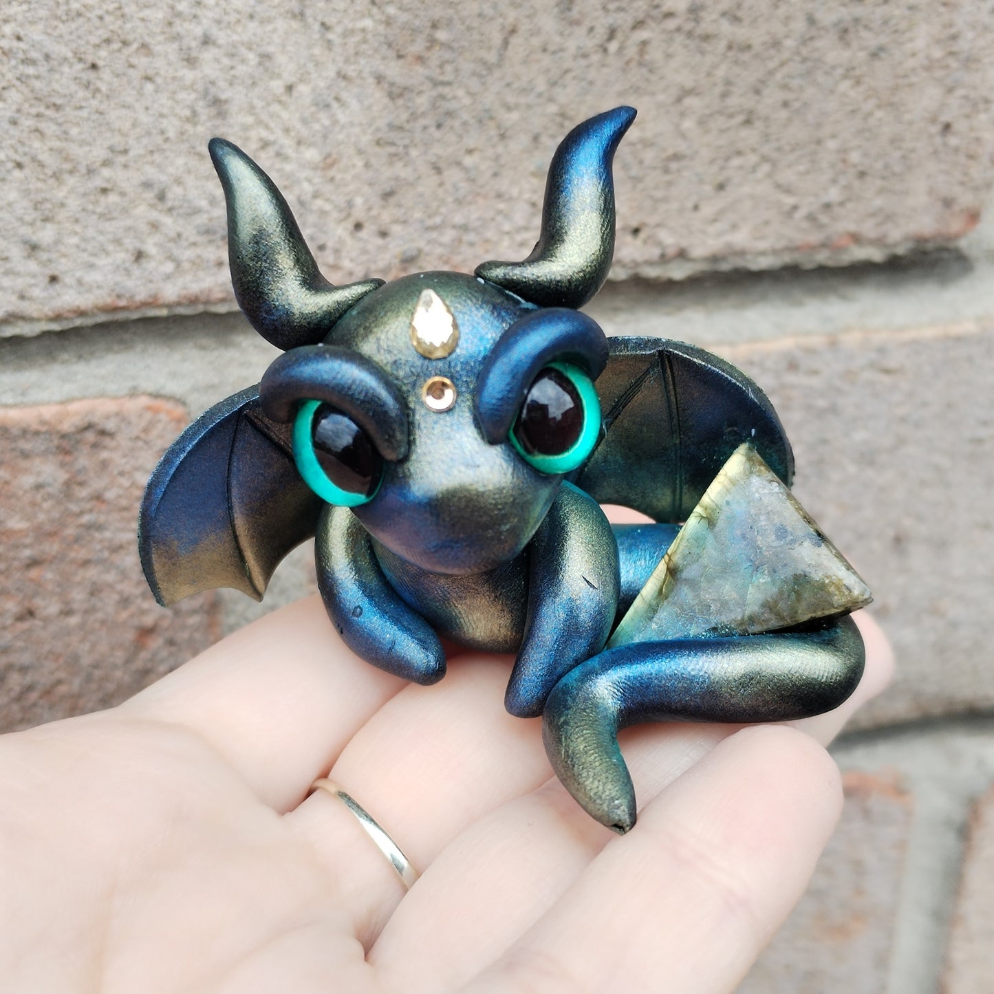 Labradorite Crystal Dragon