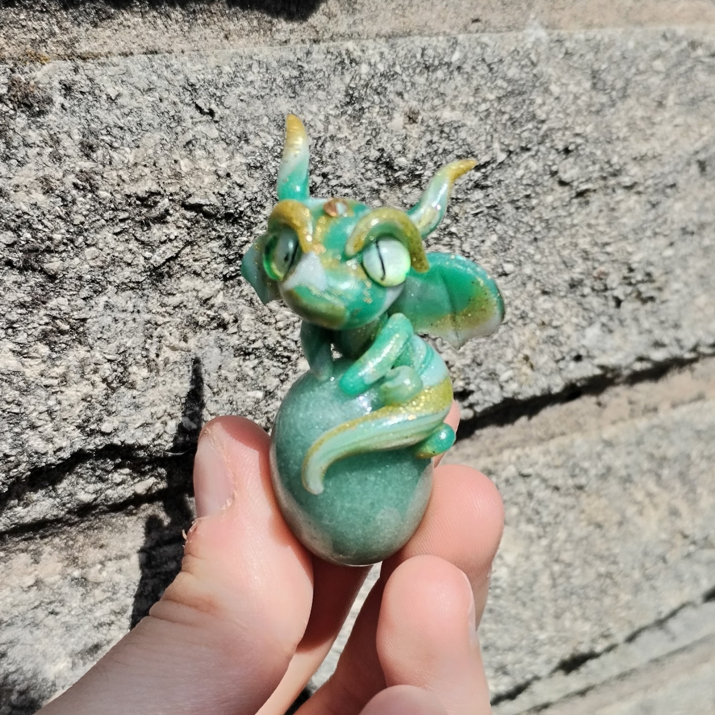 Adventurine Egg Crystal Dragon