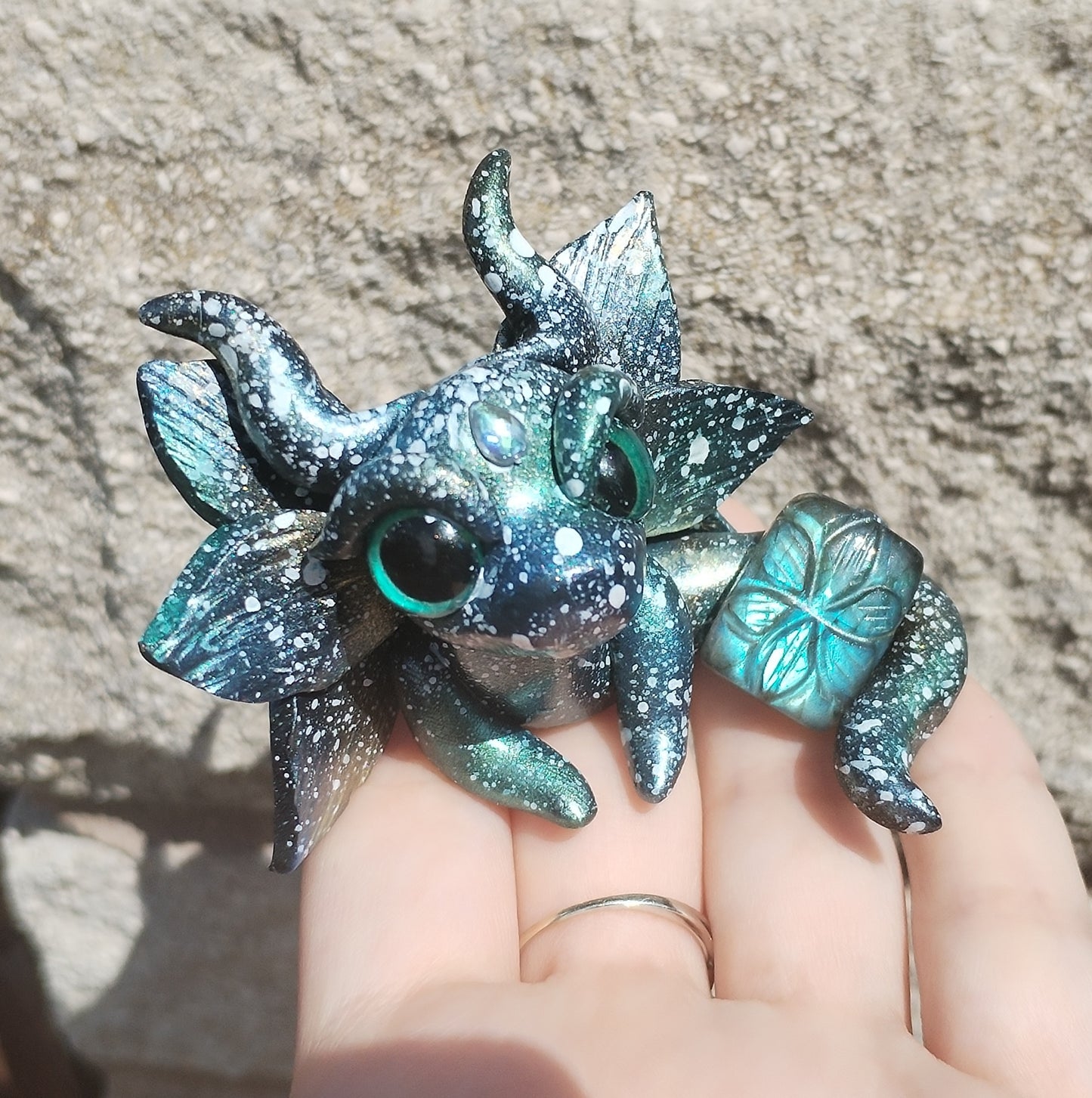Labradorite Crystal Dragon