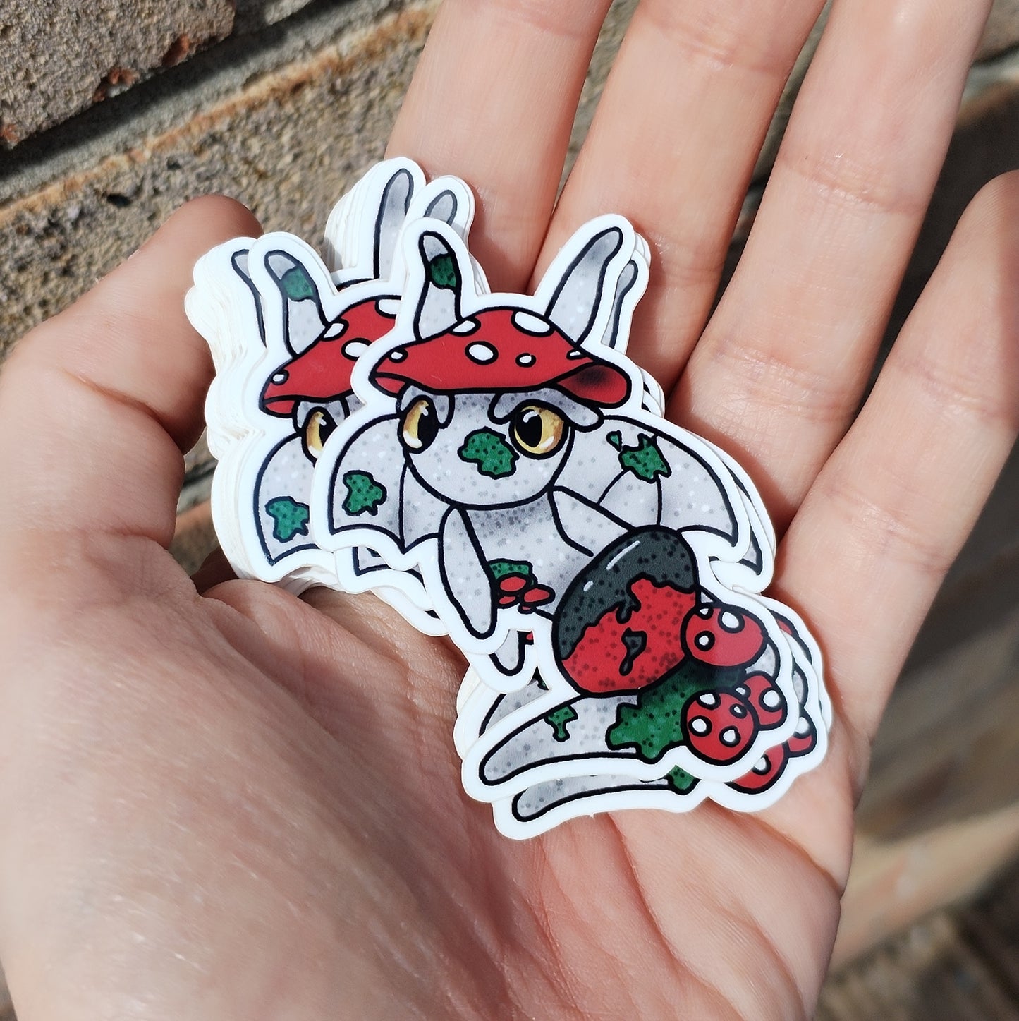 Mushroom Crystal Dragon Sticker