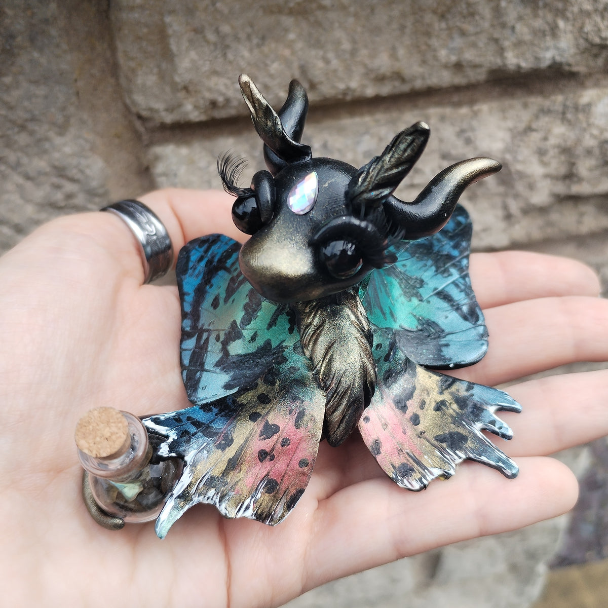 Madagascan Sunset Moth Crystal Dragon