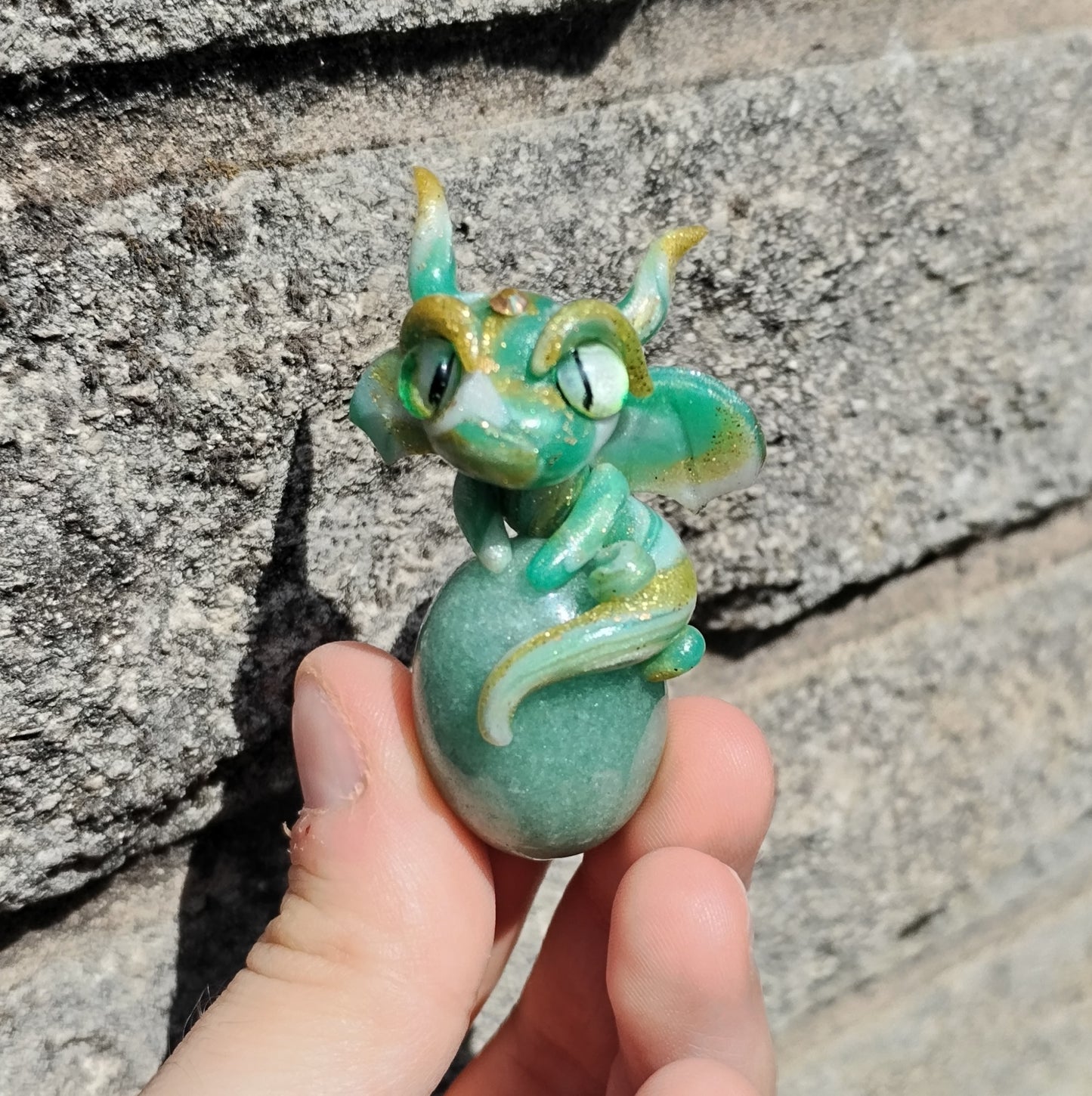 Adventurine Egg Crystal Dragon