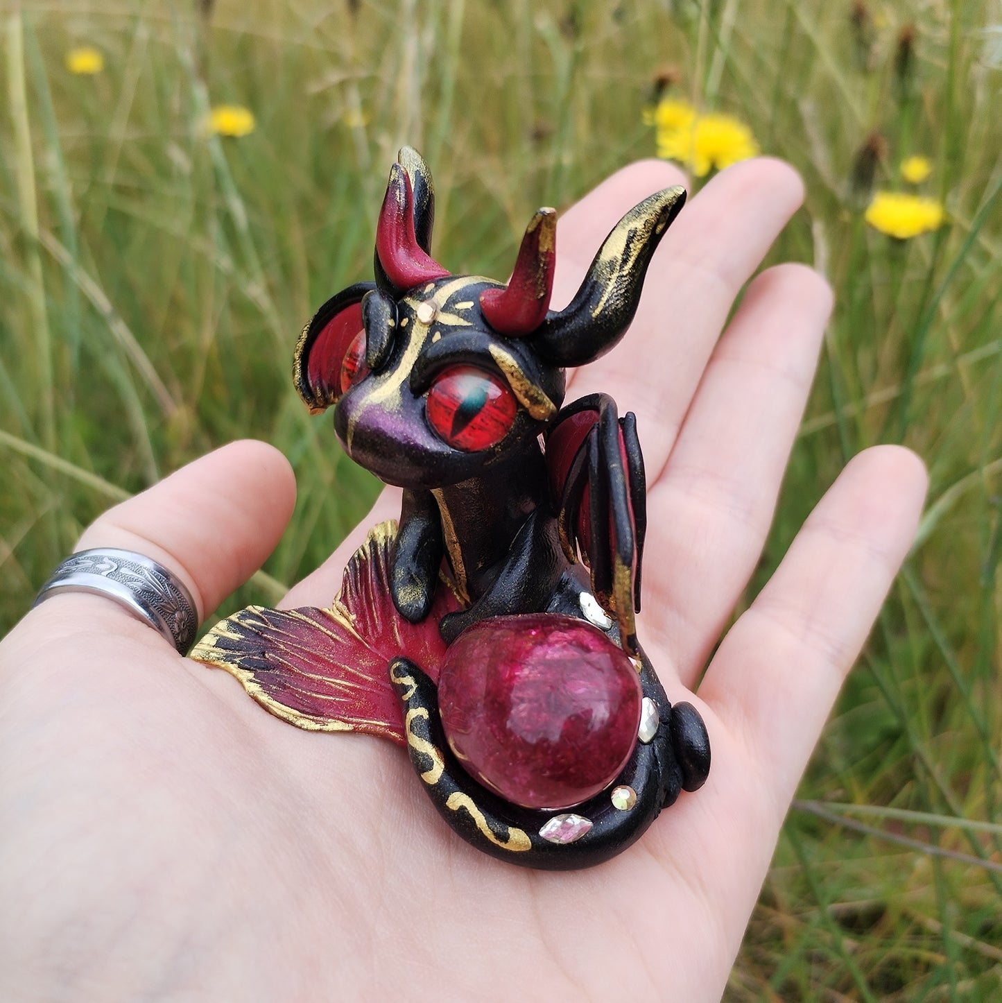 Crackle Quartz Crystal Dragon
