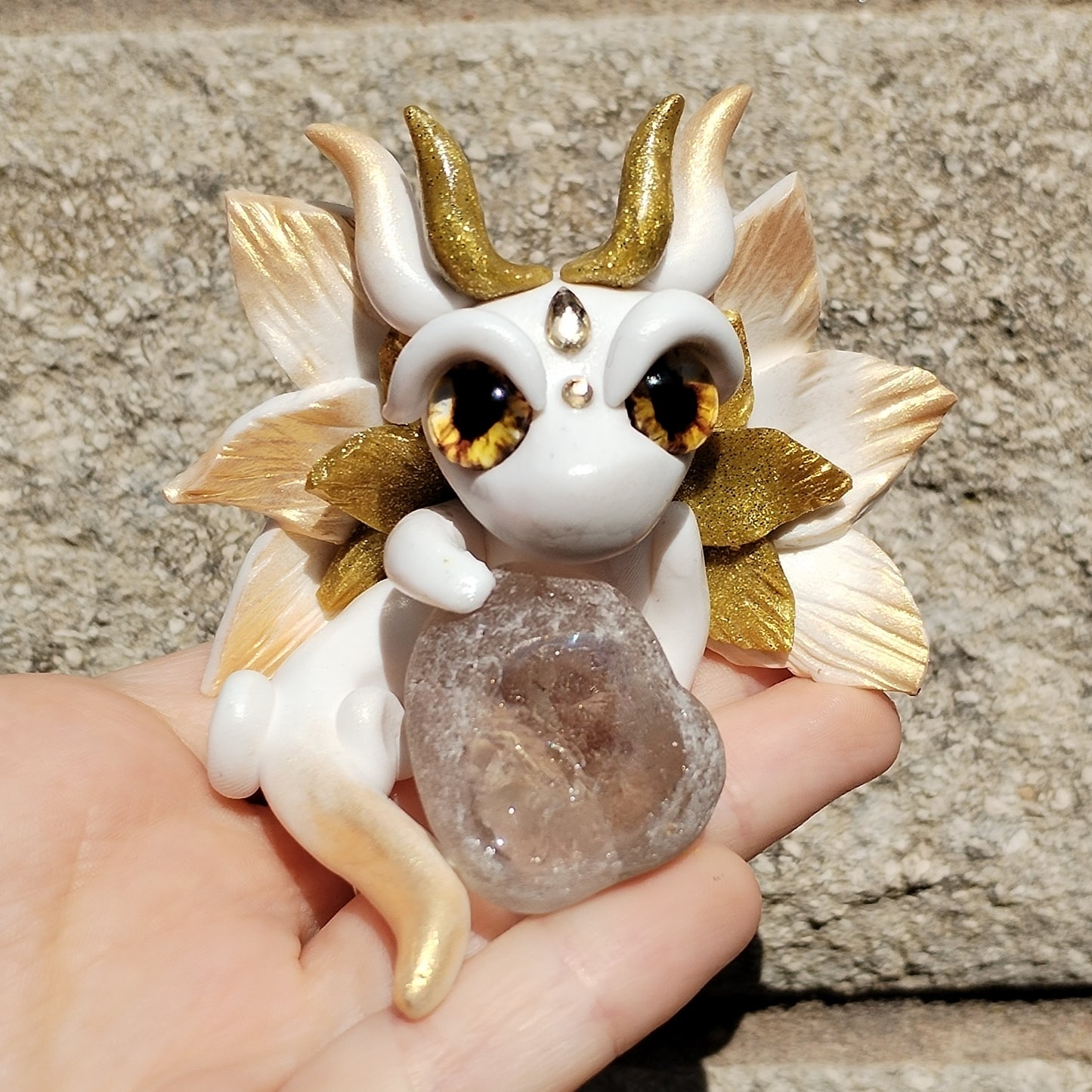 Clear Quartz Fairy Crystal Dragon
