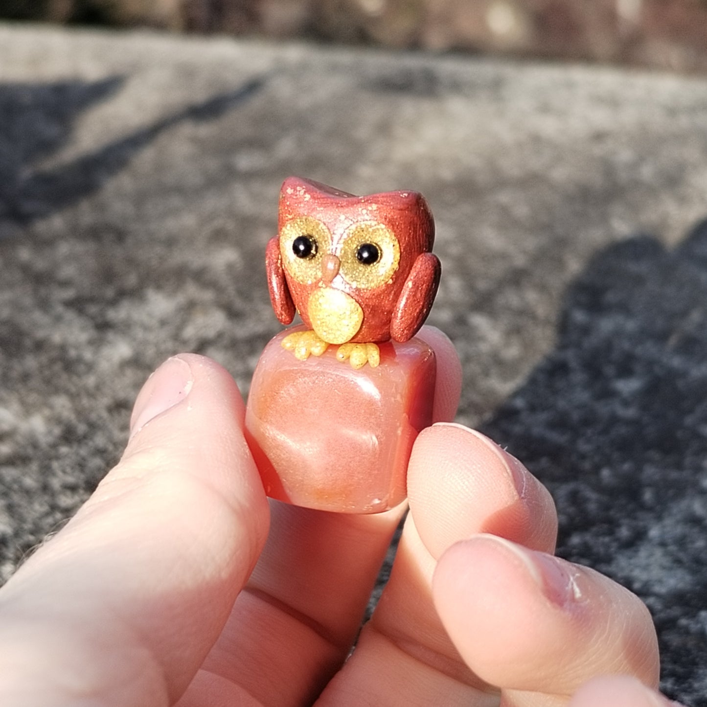 Carnelian Crystal Owl