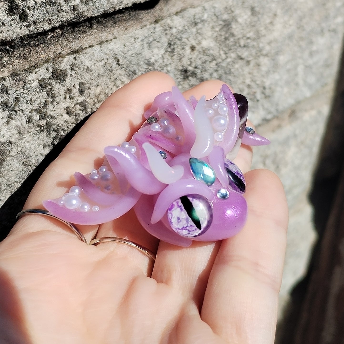 Chevron Amethyst Crystal Dragon