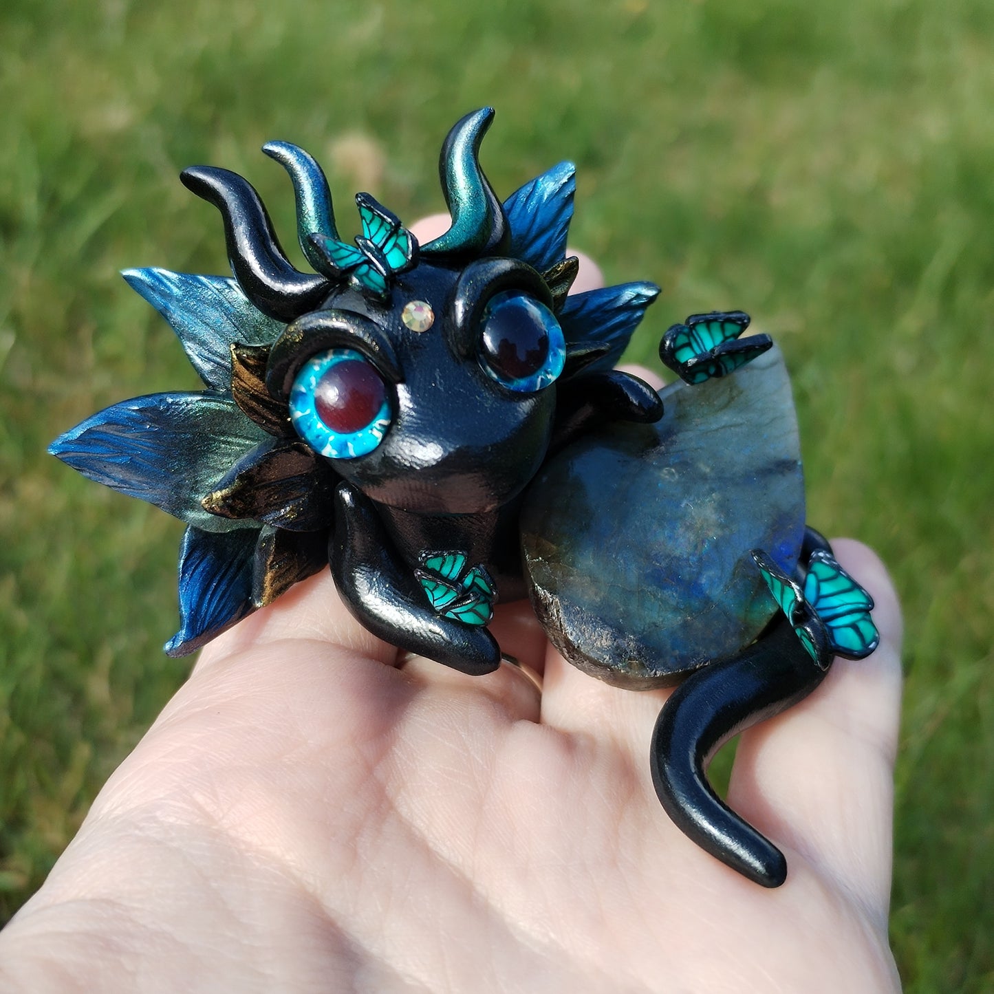 Butterfly Labradorite Crystal Dragon