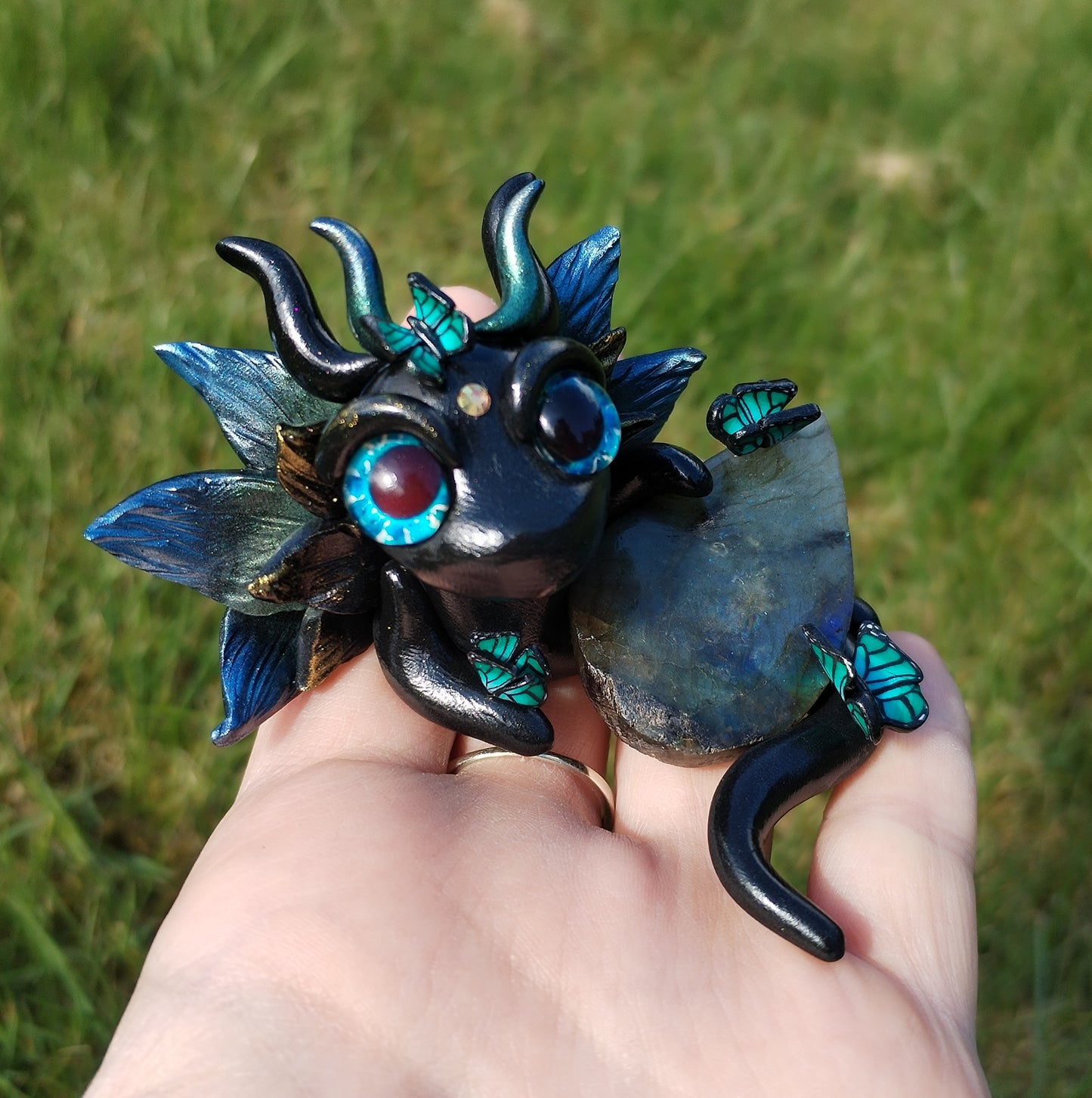 Butterfly Labradorite Crystal Dragon
