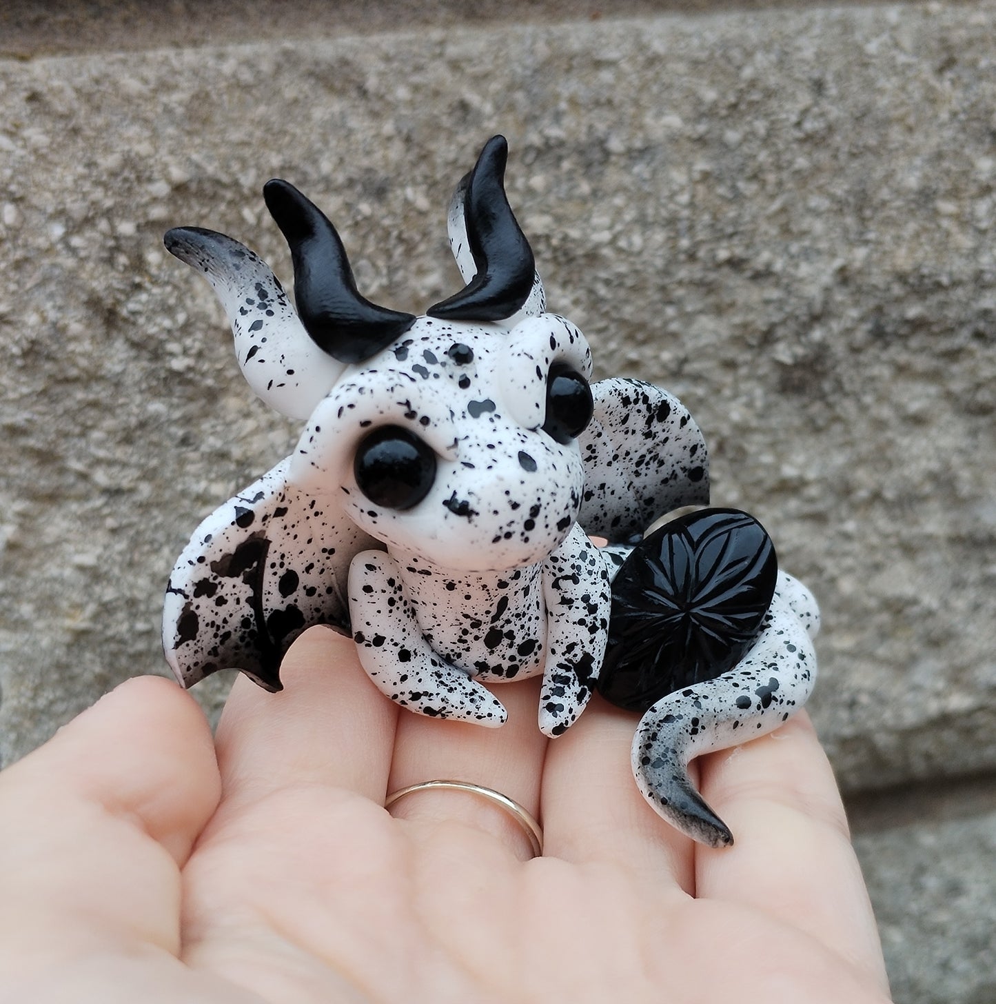 Black Onyx Crystal Dragon