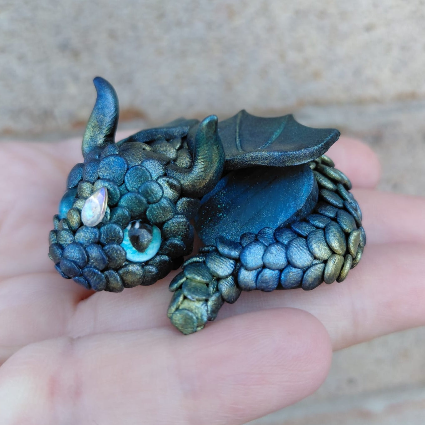 Labradorite Crystal Dragon