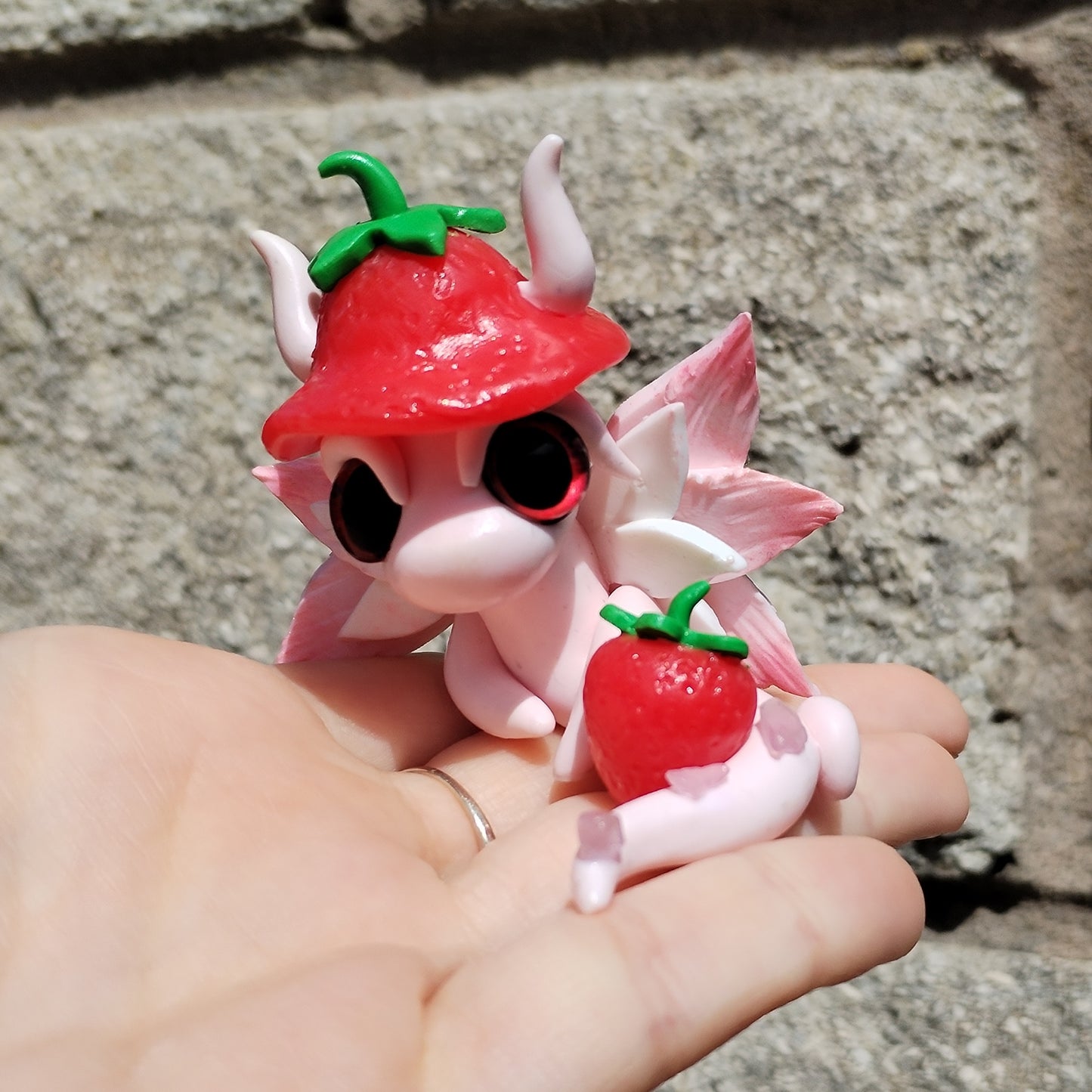 Rose Quartz Crystal Dragon